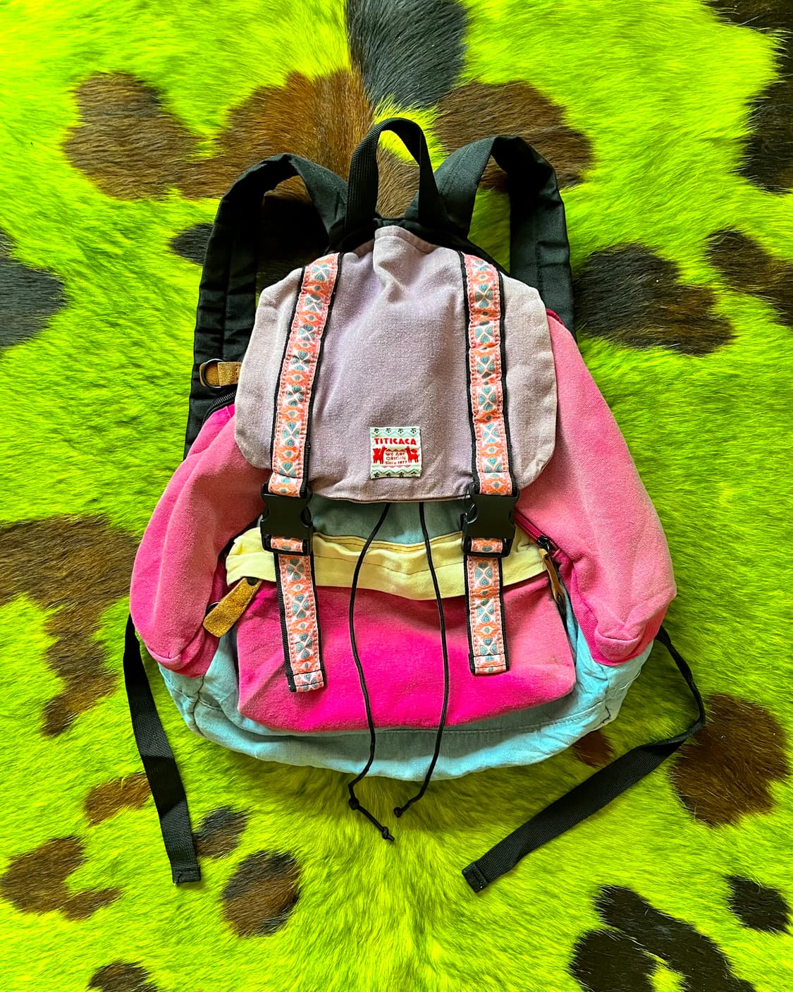 1990s TITICACA Japan Old Ethnic Backpack 상품이미지2