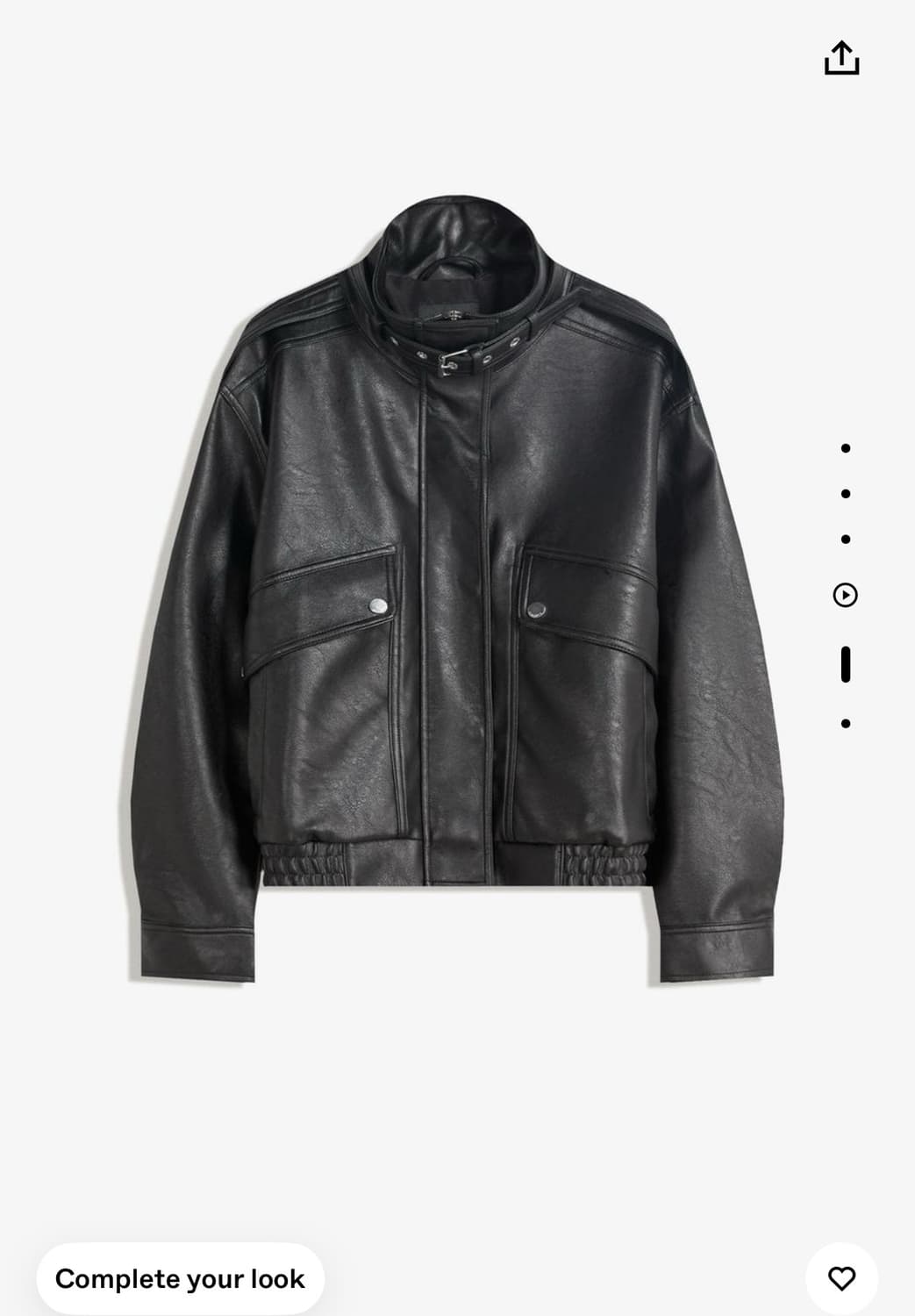 bershka leather jacket 상품이미지2