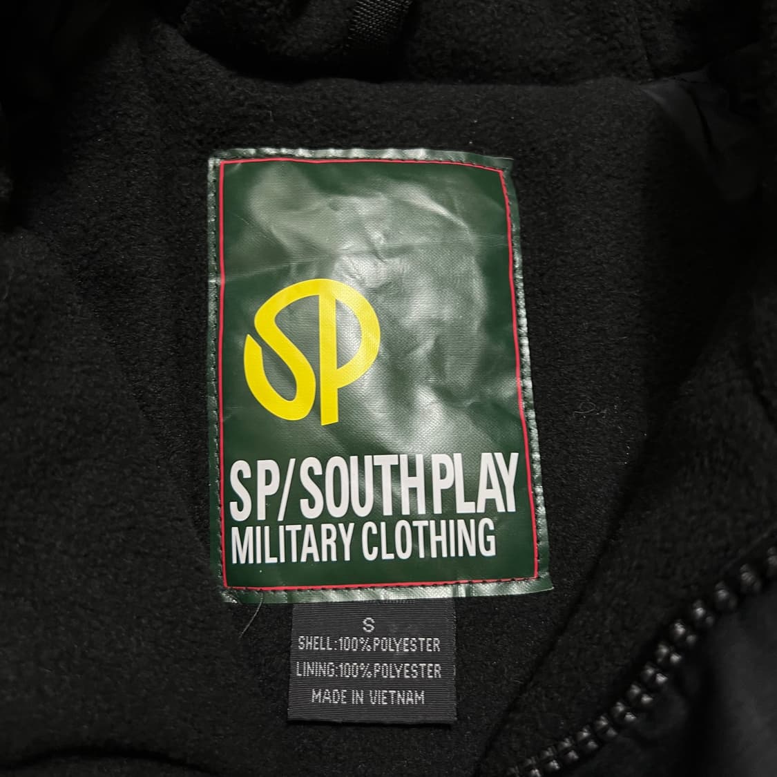 사우스플레이 밀리터리 후드 기모 패딩 점퍼 [블랙] S/90 상품이미지6