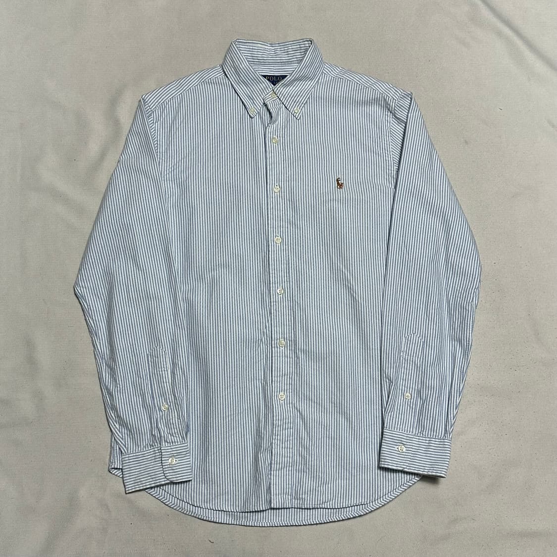M 폴로랄프로렌 스카이블루 스트라이프 셔츠 상품이미지2