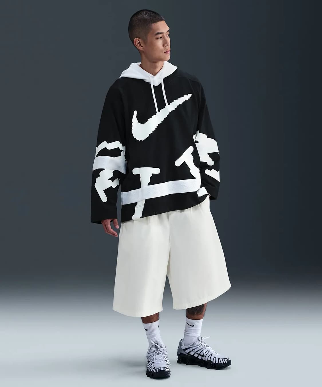 나이키 스포츠웨어 클럽 하키 저지 화이트 블랙 HV1138 010 상품이미지2