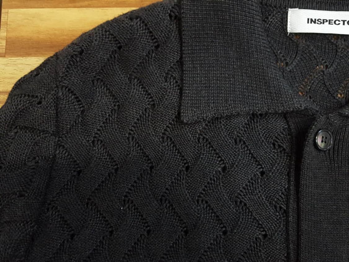 인스펙터 울 카라 가디건 다크그레이 100 상품이미지3