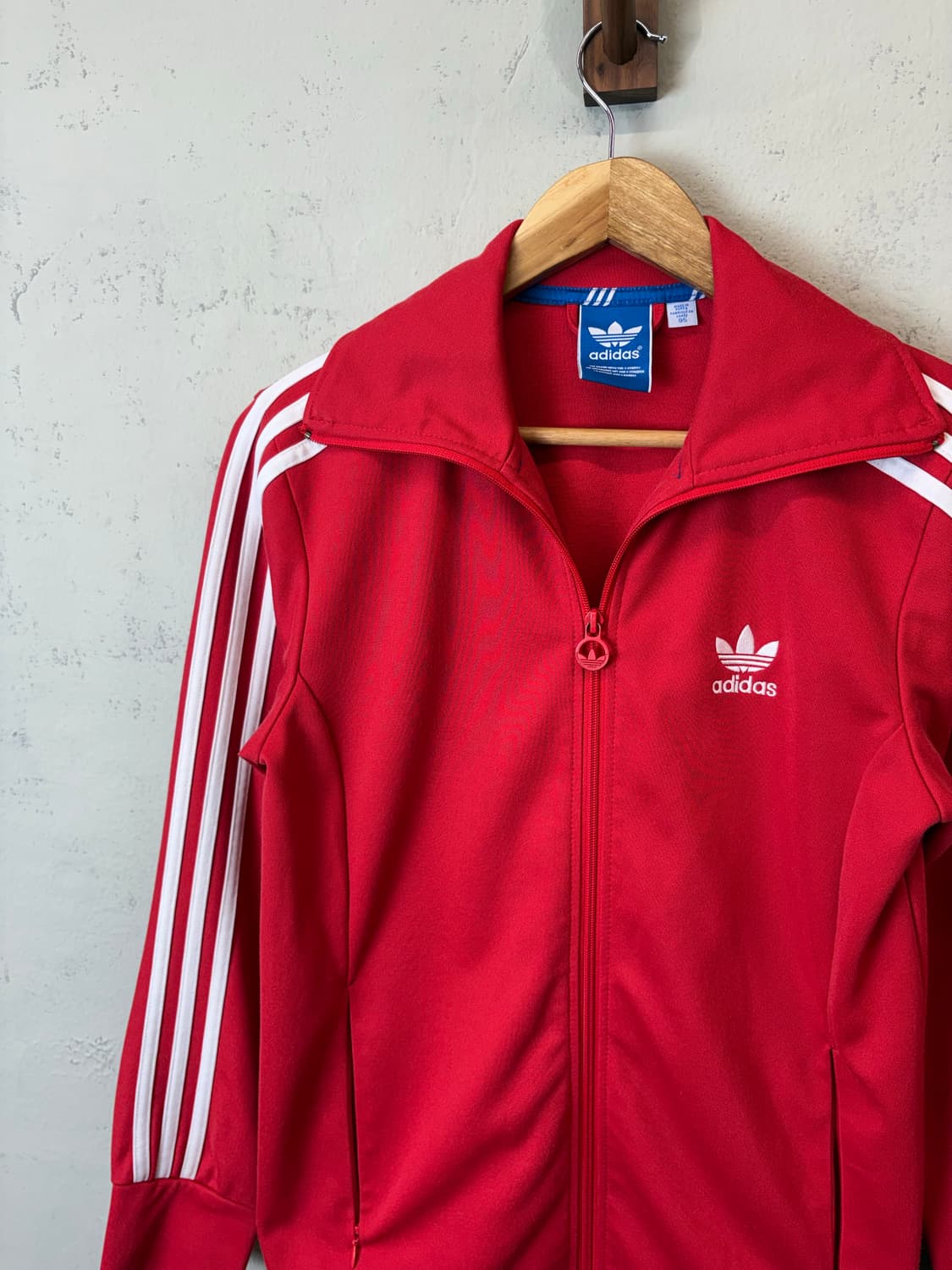 아디다스 구형 유로파 삼선 트랙탑 져지 레드 상품이미지4