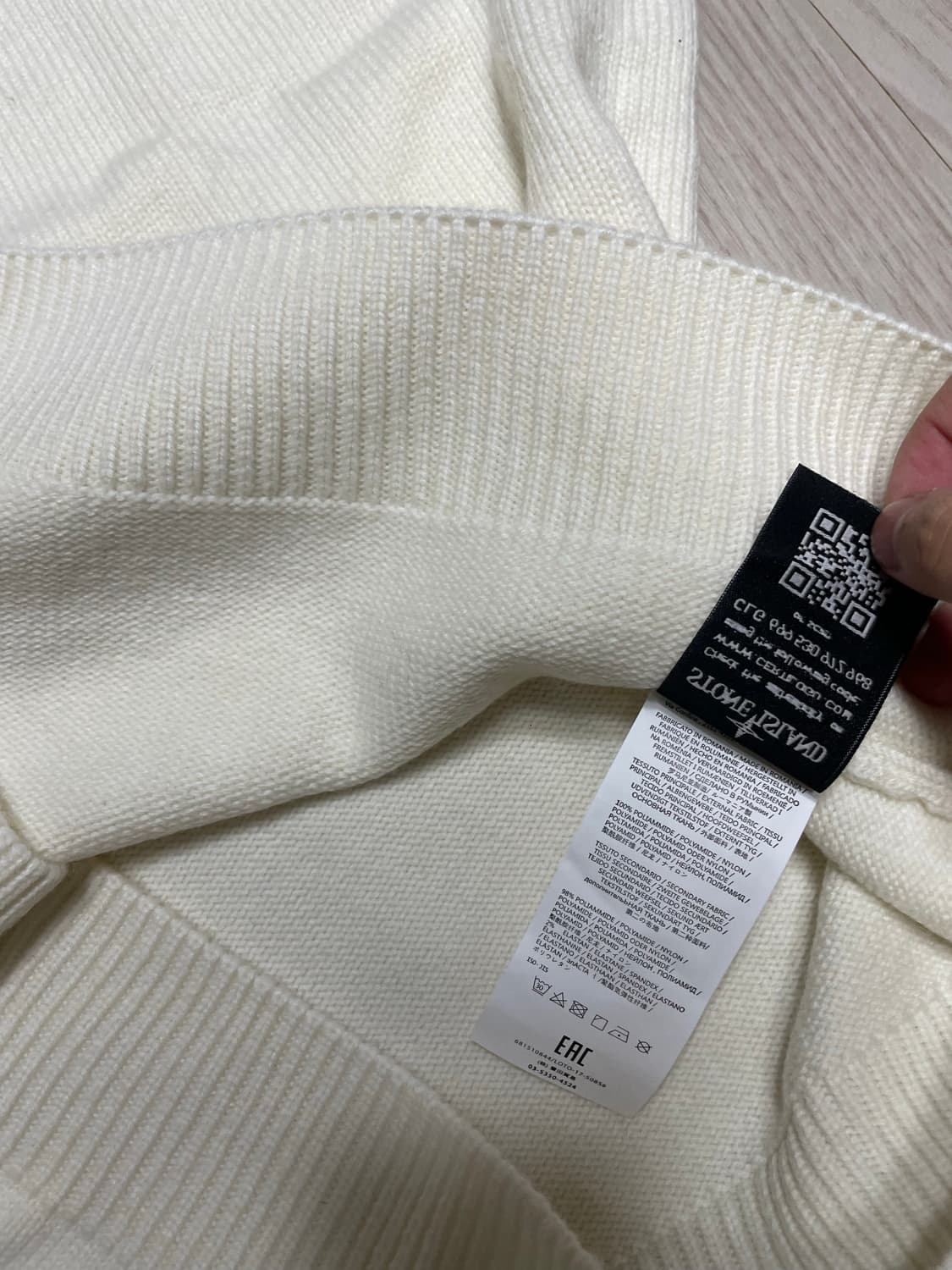 [새상품] 스톤아일랜드 램스울 리브 라운드 니트  상품이미지8