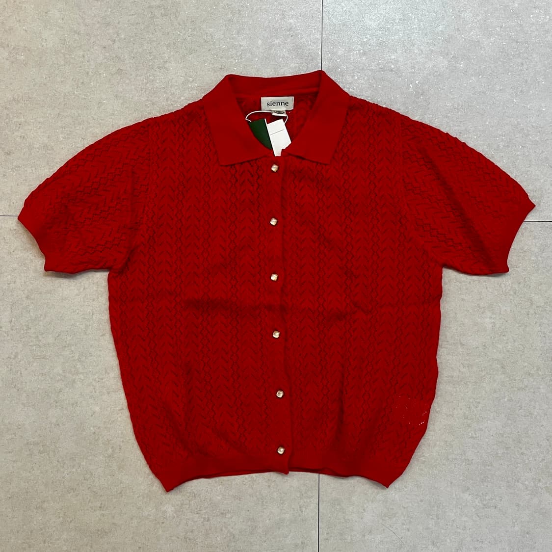 시엔느 가디건 레드 상품이미지2