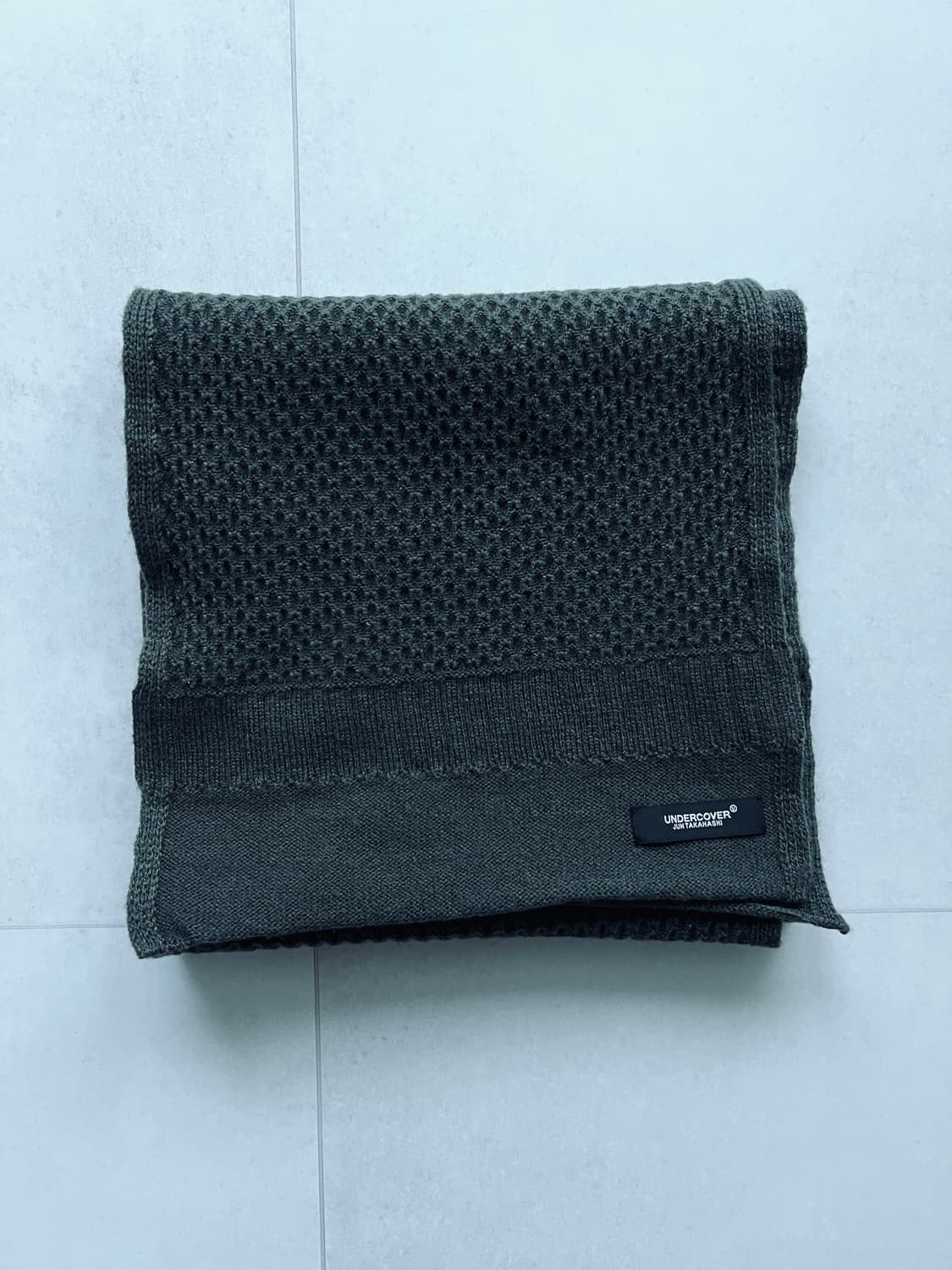 언더커버 카키 니트 머플러 상품이미지1