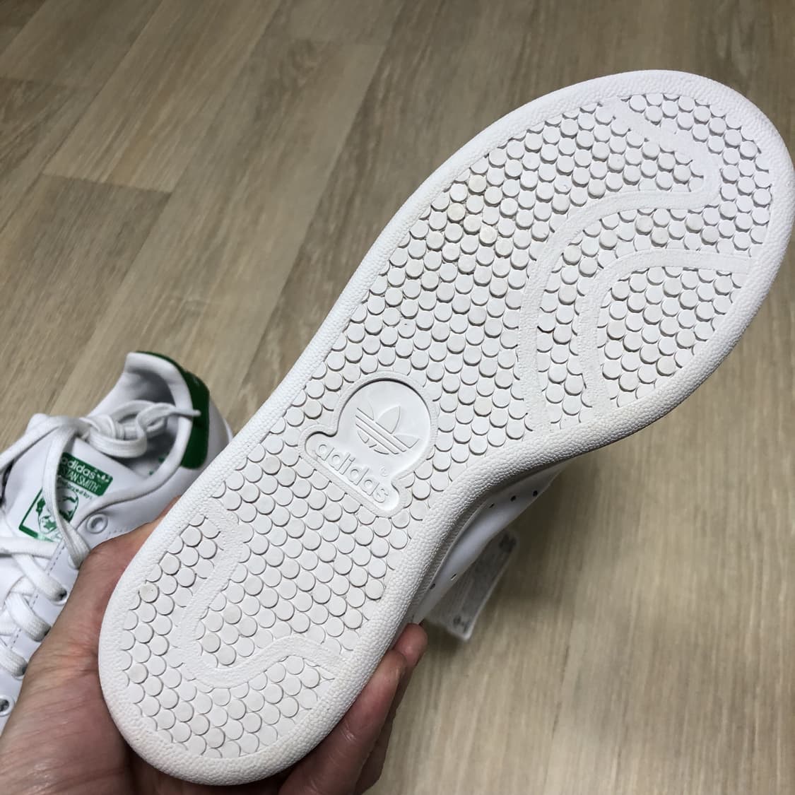 (220) 새상품 아디다스 adidas 스탠스미스 화이트 리얼레더 상품이미지7