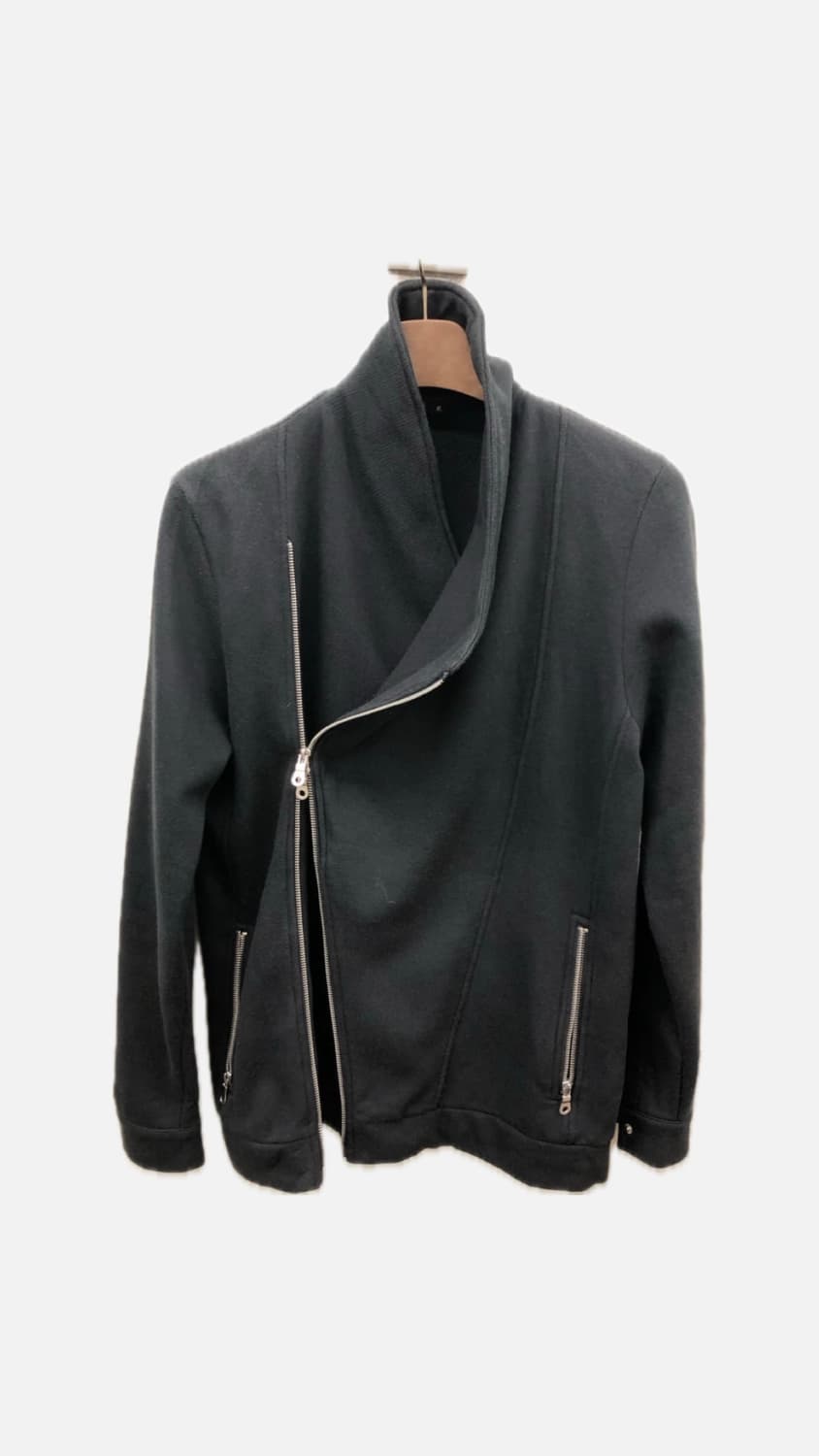 사선 자켓 코튼 사이드라인 집업 상품이미지1