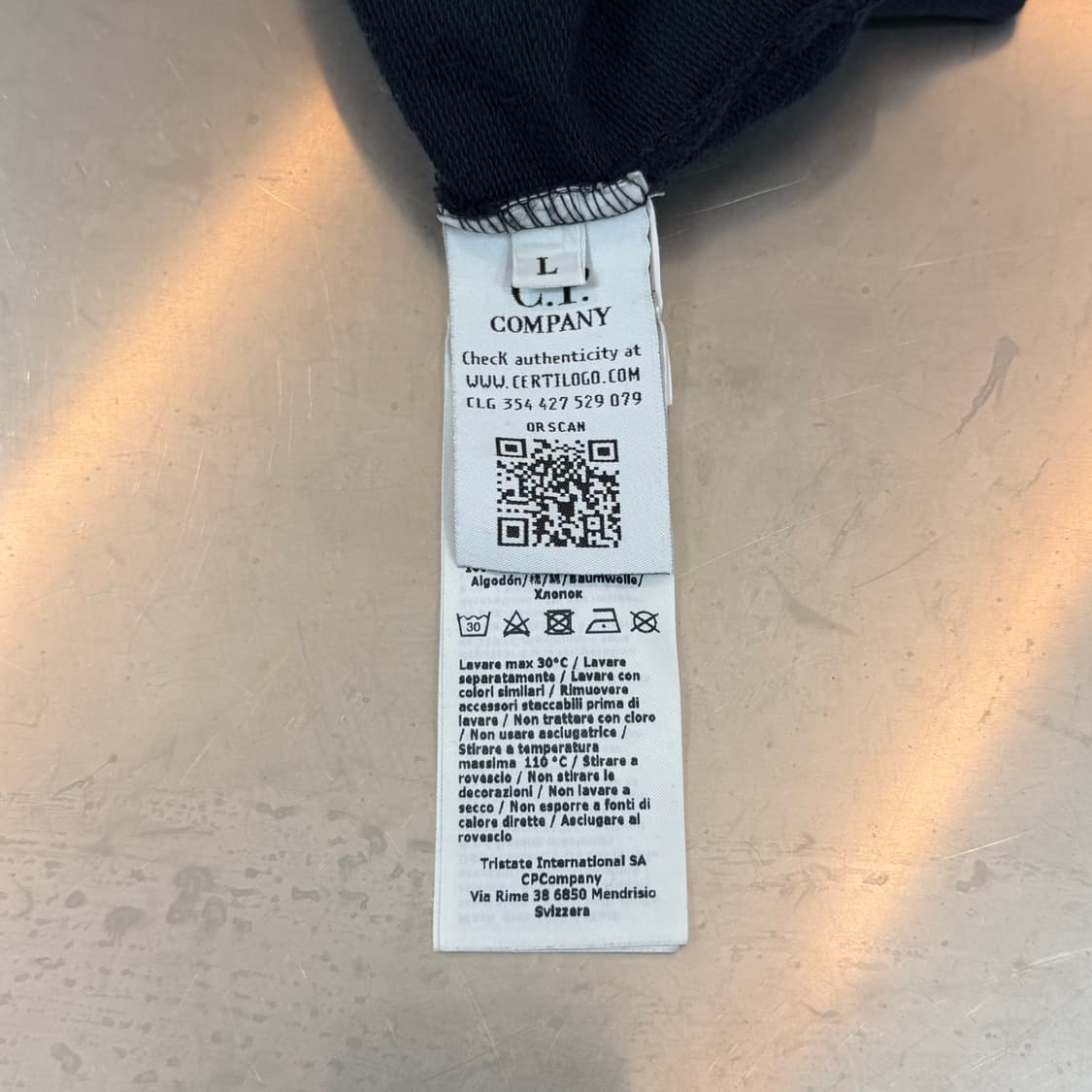 [리오브전포점] CP컴퍼니 네이비 맨투맨 L 상품이미지5