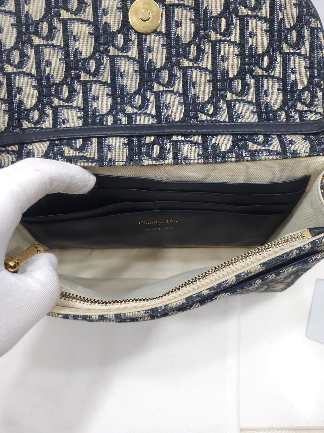 디올 오블리크 새들 체인 파우치 상품이미지9