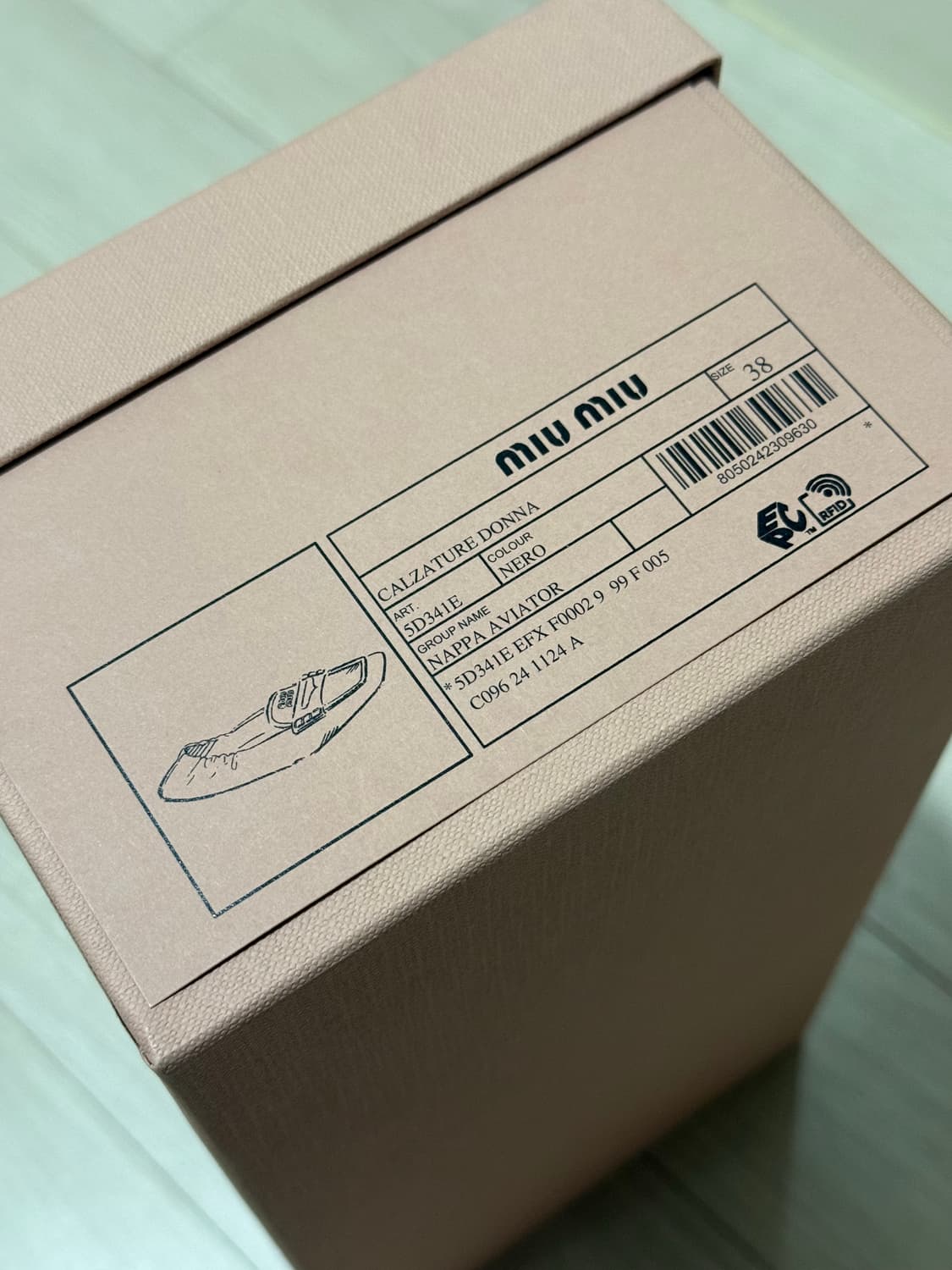 미우미우 루슈 나파 가죽 로퍼 플랫 38사이즈 상품이미지9