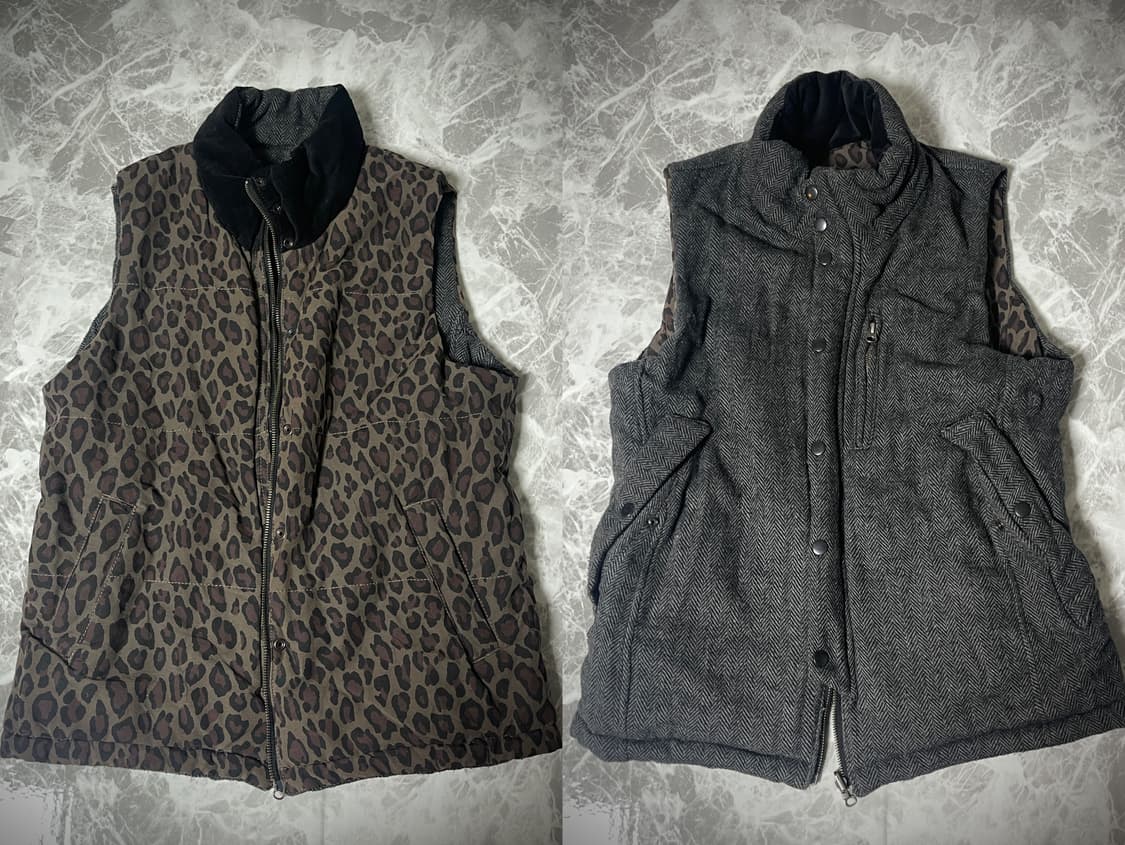(Unknown)both leopard padding vest 상품이미지1