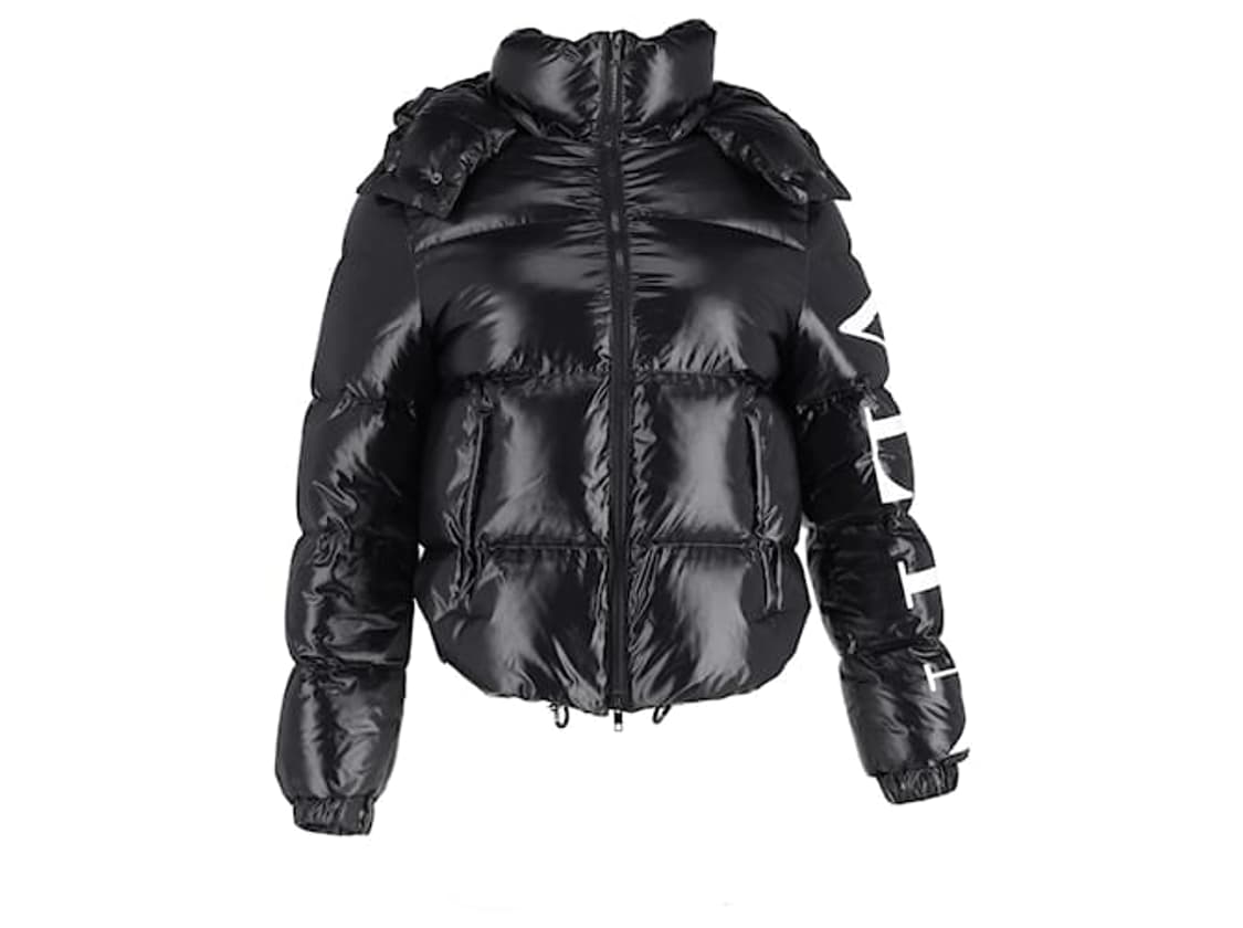 발렌티노 로고 블랙 패딩 38사이즈 상품이미지1