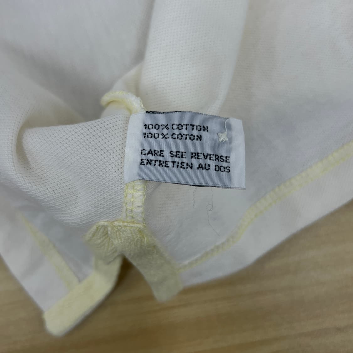 Dior 크리스찬 디올 무슈 빈티지 아이보리 반팔 폴로 셔츠 L 상품이미지7