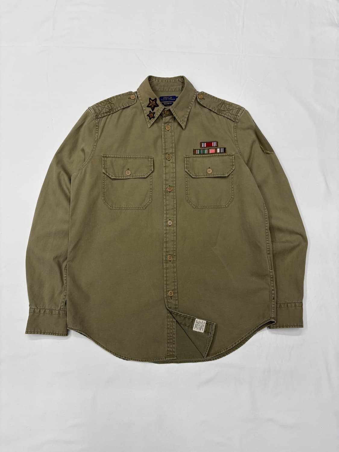 Polo 폴로 랄프로렌 밀리터리 패치 워크 셔츠 상품이미지4