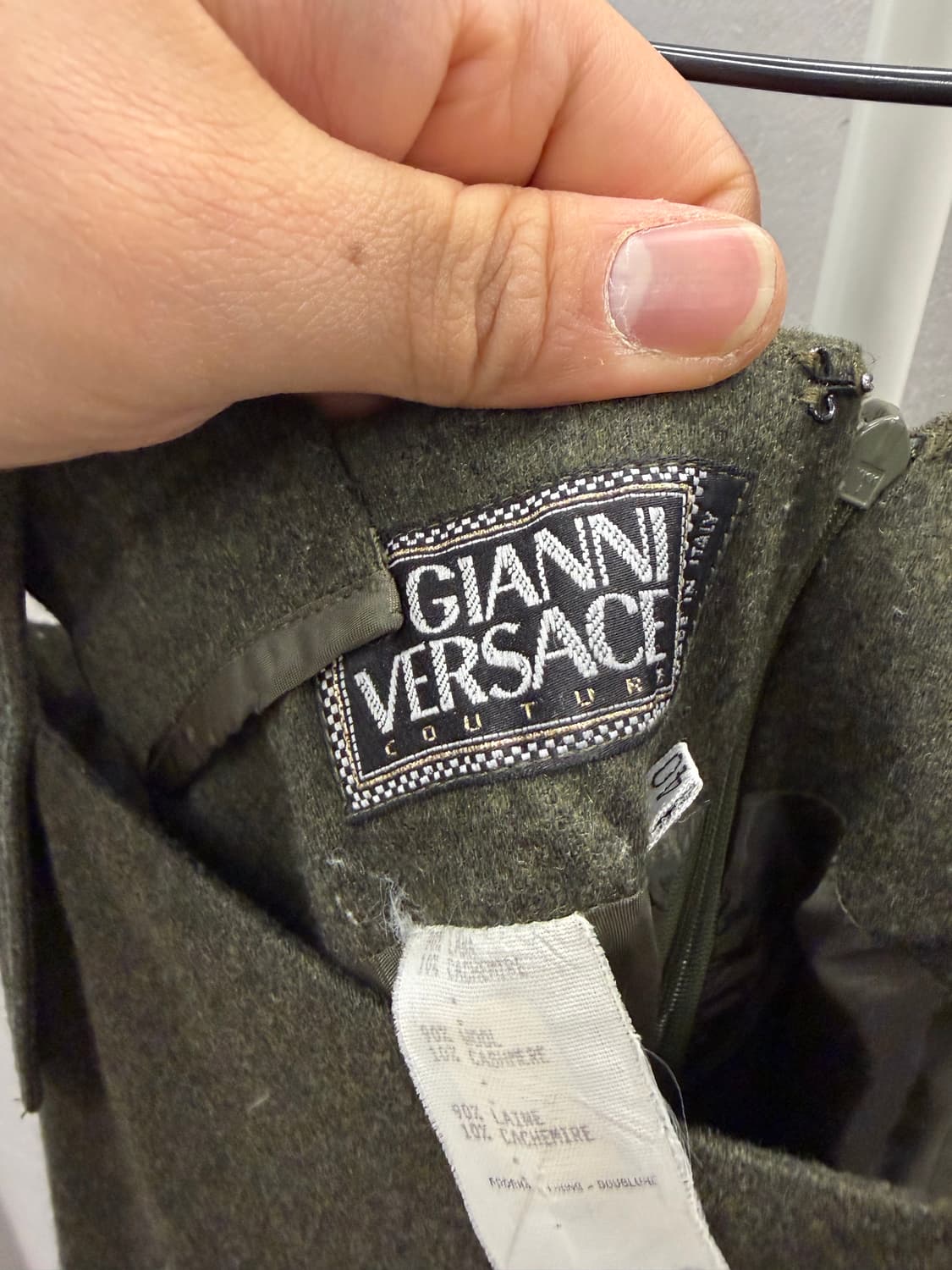 Gianni Versace 멜빵 원피스 올리브 40 상품이미지3