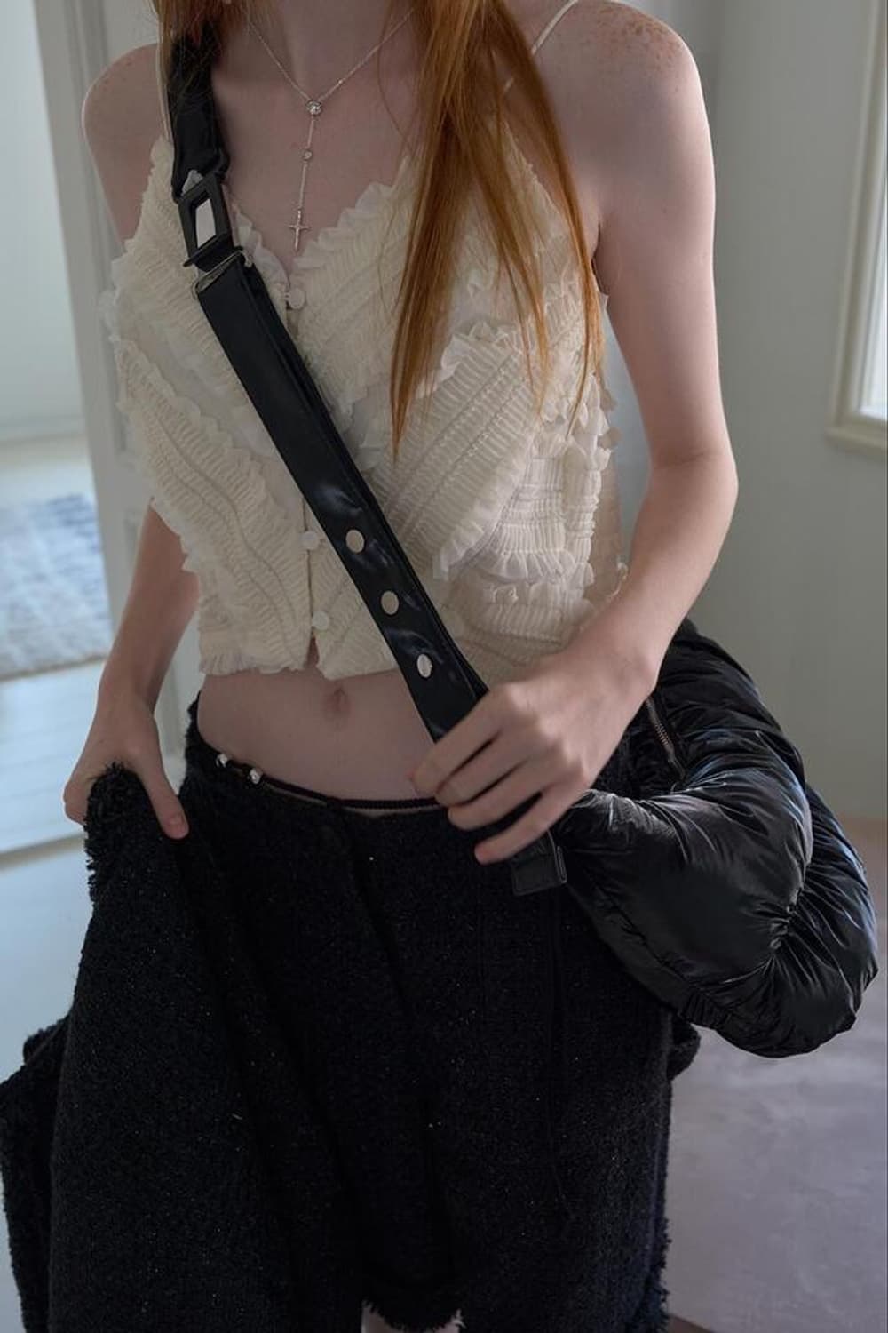 소프트서울 빅브레드 패딩 크로스백 상품이미지2