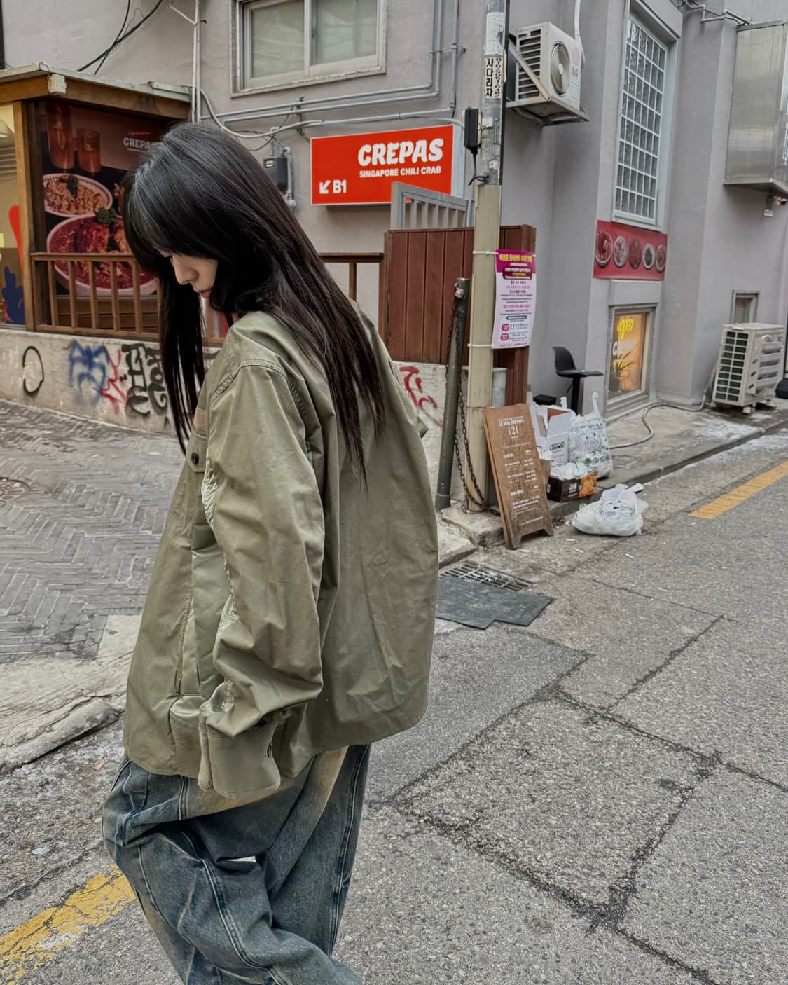 사카이 도킹 디테일 워크 셔츠 상품이미지1