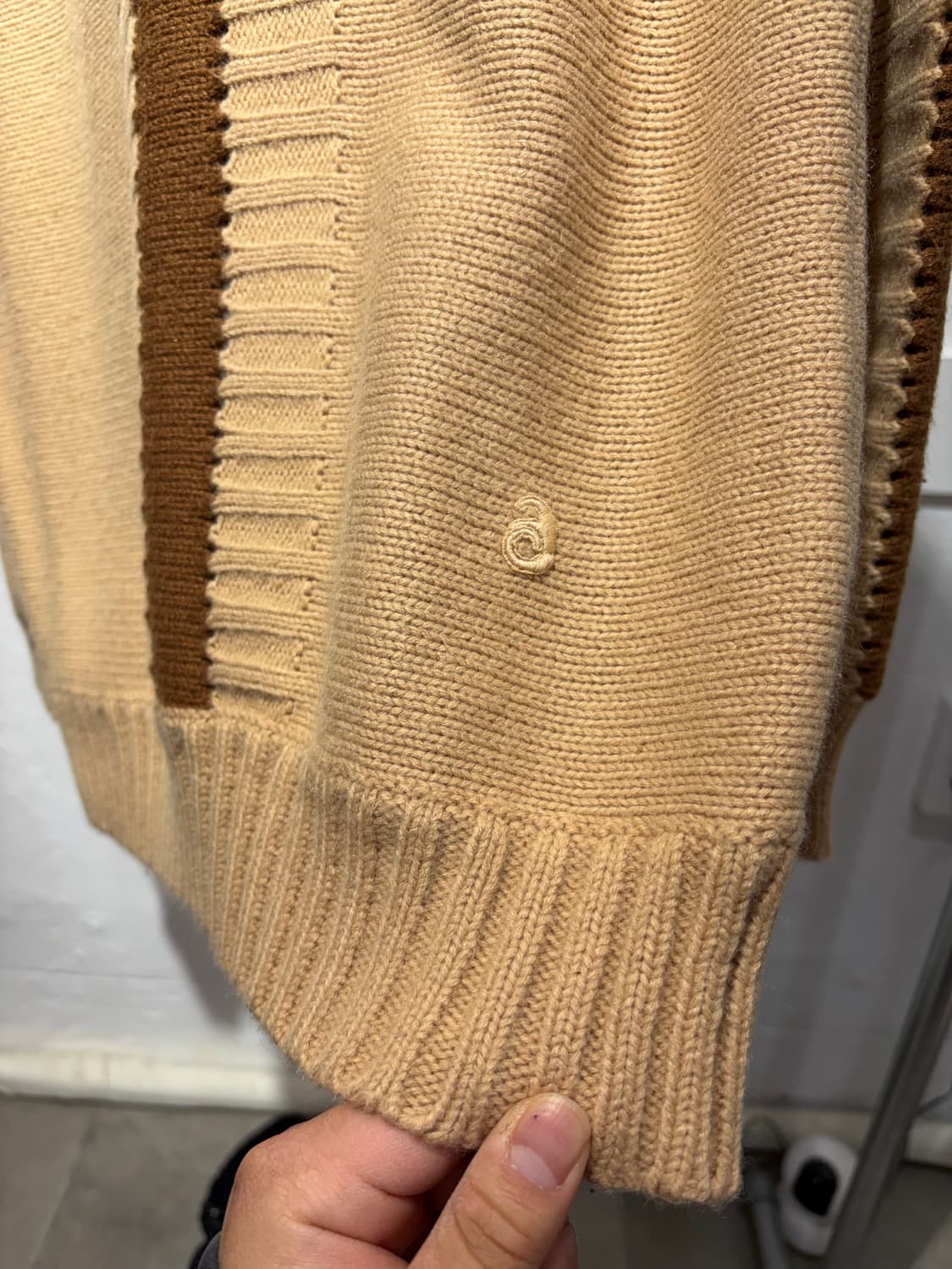 90s Courreges homme 꾸레쥬 옴므 울 니트 상품이미지3