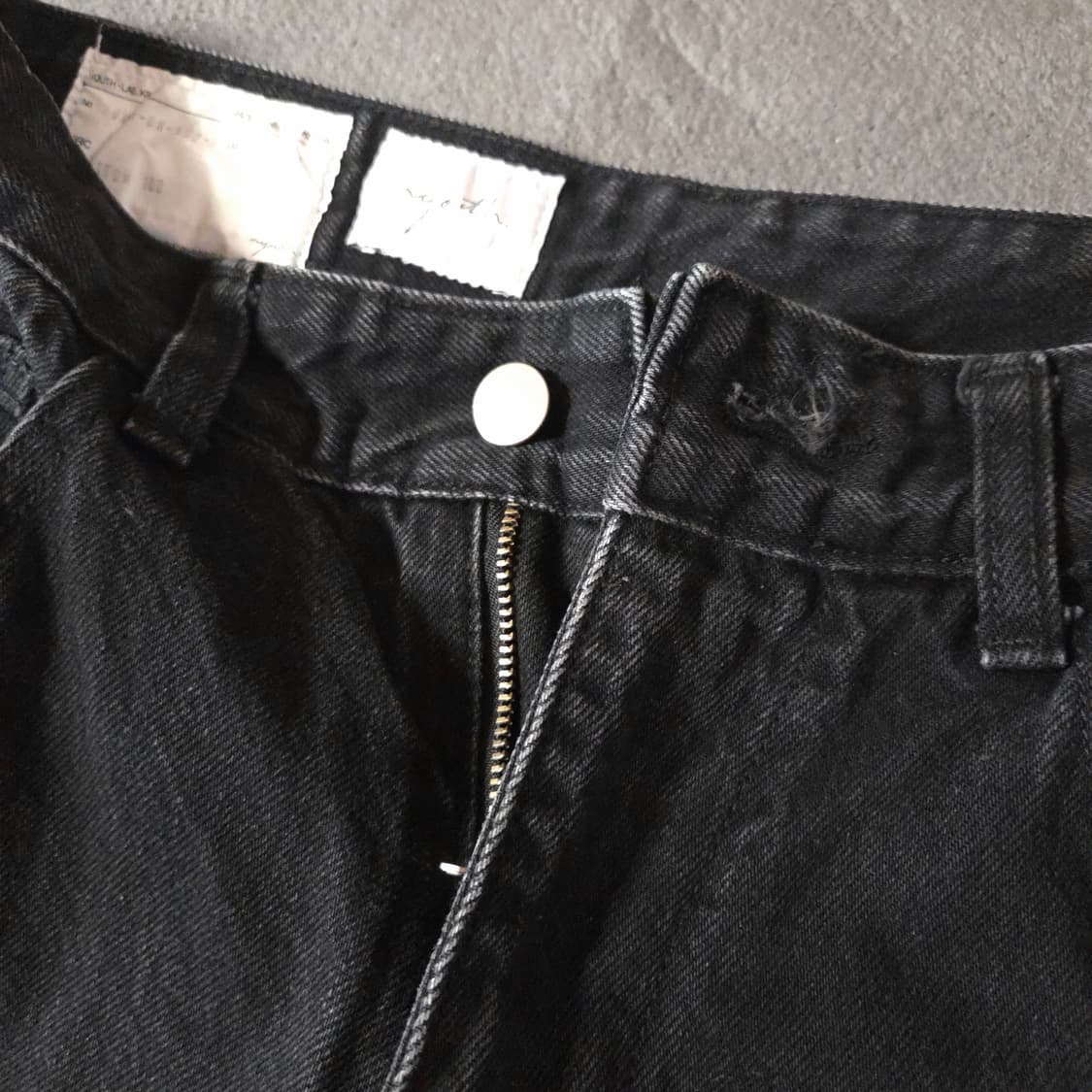 유스 흑청 블랙 데님 팬츠 30-31인치 상품이미지3