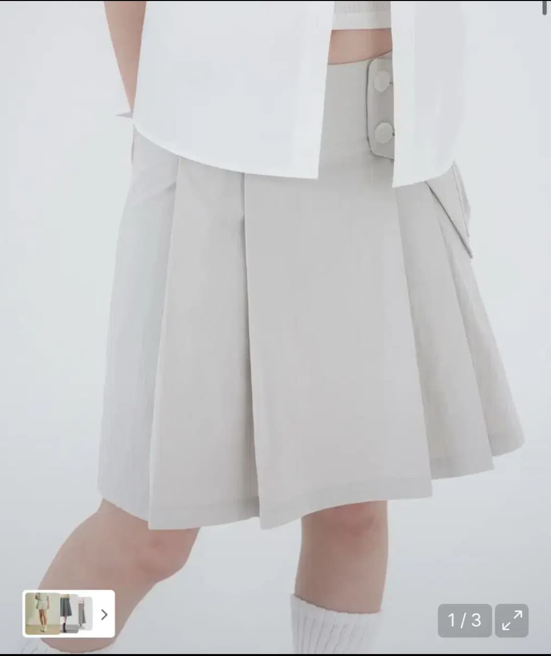 미세키서울 블랙 Waist pocket bag midi skirt 블랙 상품이미지1