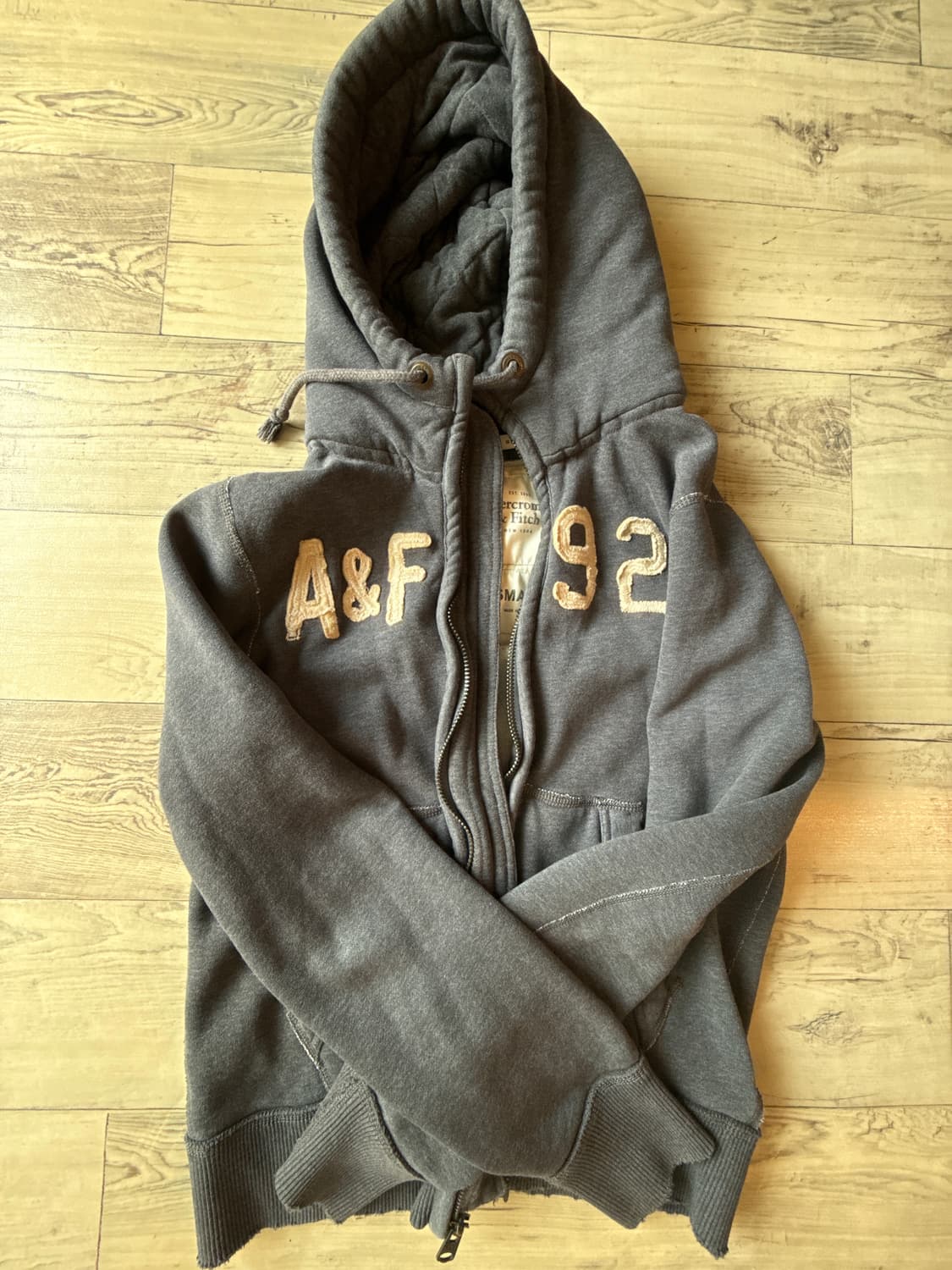 A&F 아베크럼비 후드  하이  집업 S  아베크롬비  구재 빈티지 상품이미지4