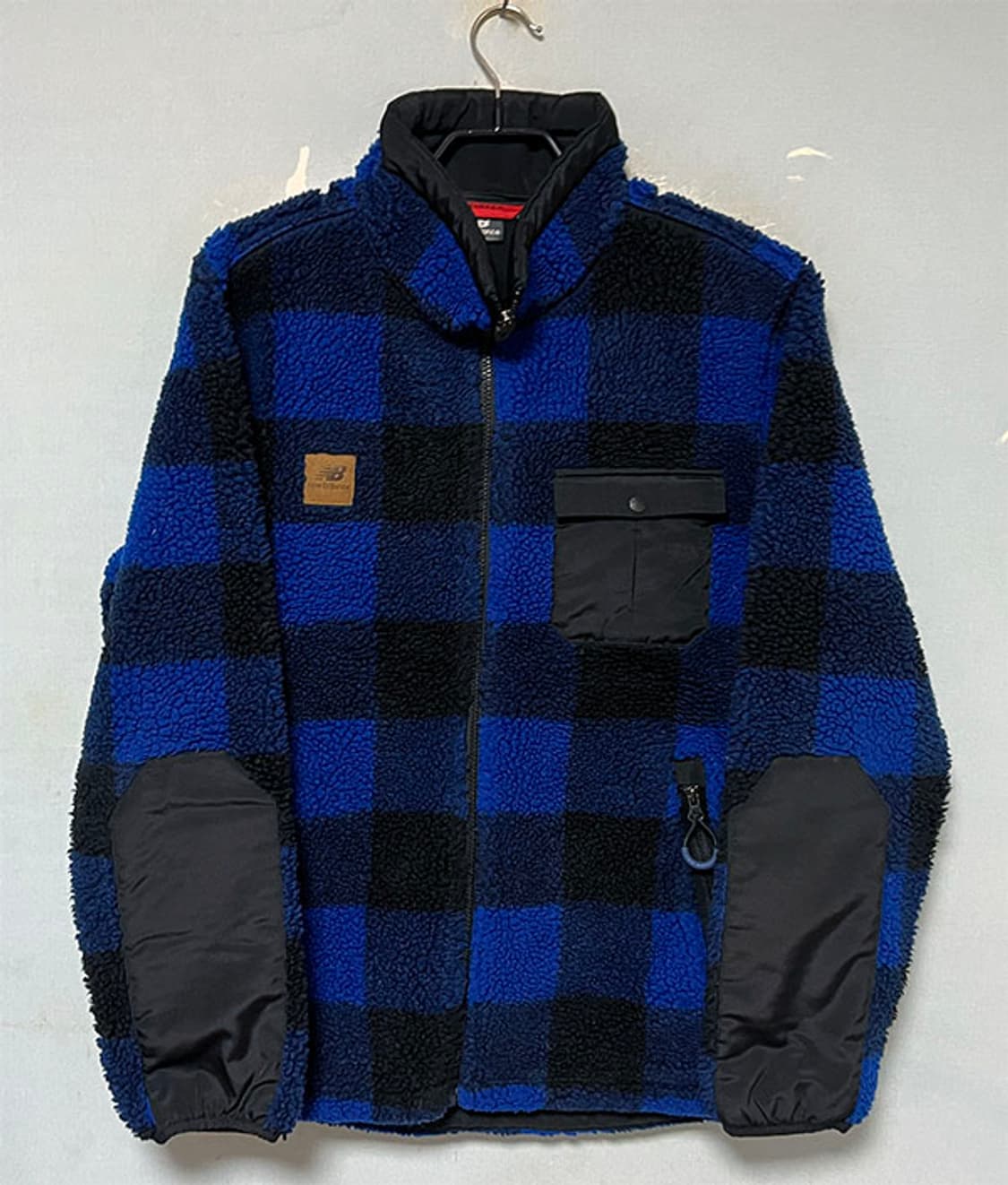 뉴발란스 남자 뽀글이점퍼 양털자켓 체크 캐주얼 XL 105 상품이미지1