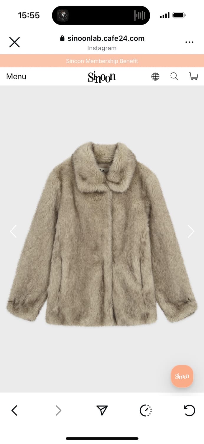 Sinoon faux fur 쟈켓 상품이미지4