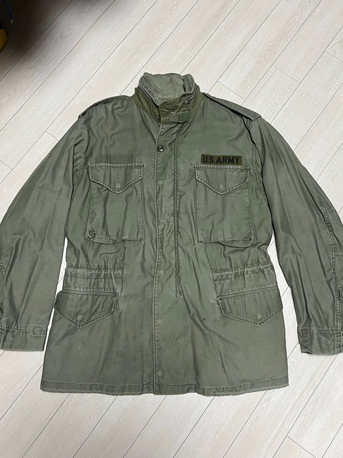 US ARMY 야상 M65필드자켓 세이지그린 M사이즈추정 상품이미지2