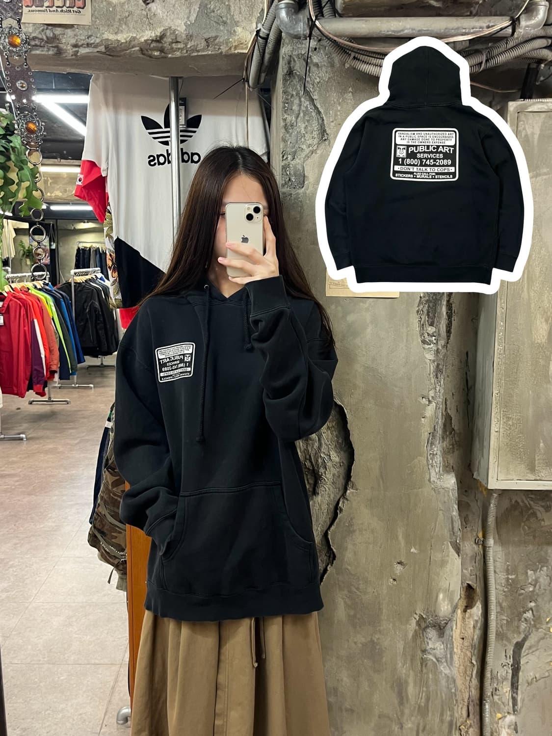 오베이 후드티 블랙 L #csz1494 상품이미지1