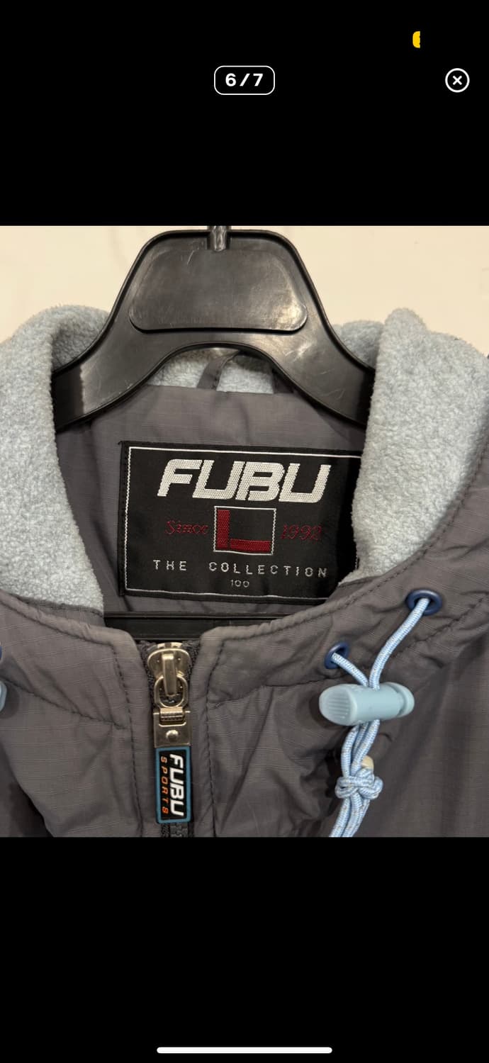 Fubu 후부 오버핏 후리스 누빔 후드점퍼 상품이미지4