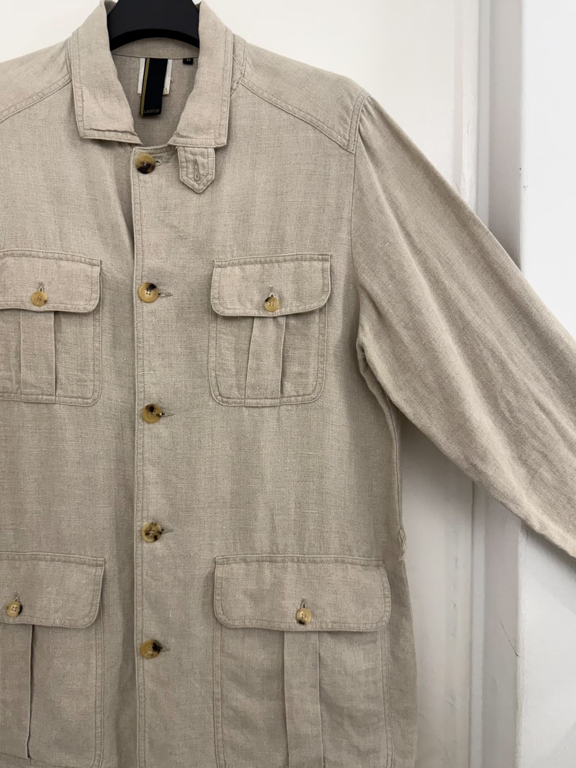 Lanvin 100% Linen Safari Field Jacket 상품이미지7