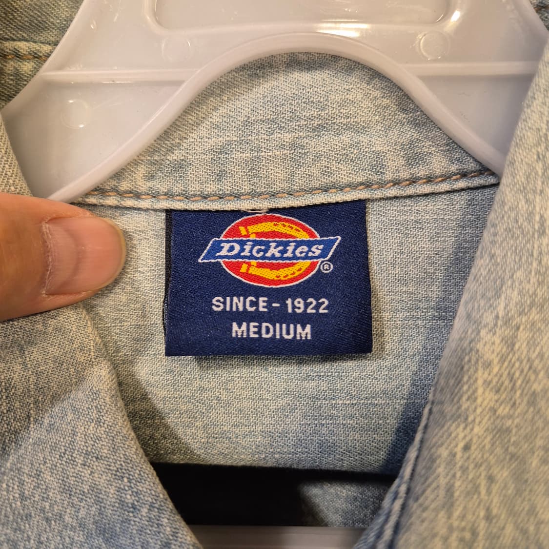 M 디키즈 웨스턴 워싱 데님셔츠  상품이미지3