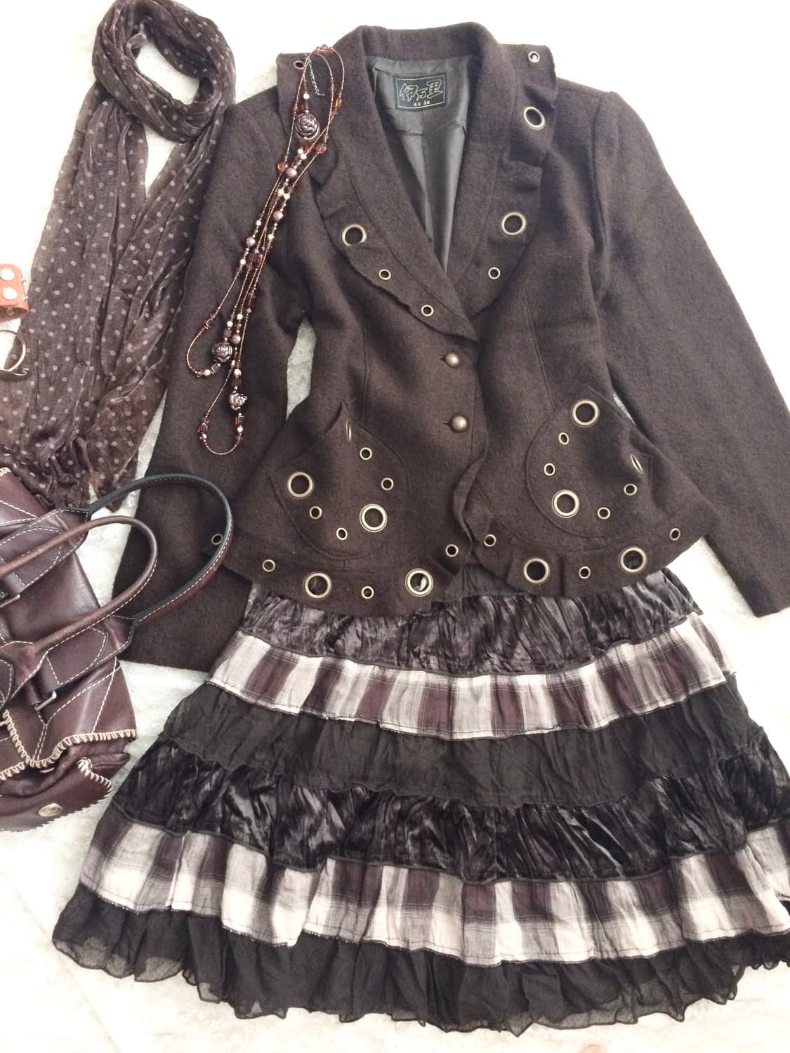 Vintage brown antique jacket 상품이미지2