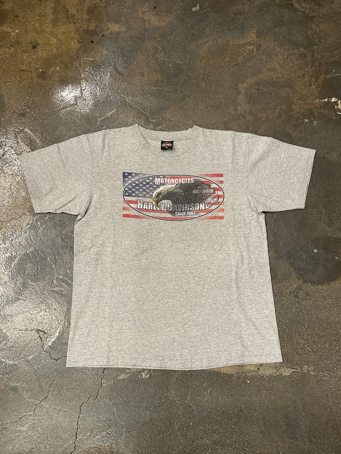 90s USA 할리데이비슨 프린팅 반팔티셔츠 XL 상품이미지1