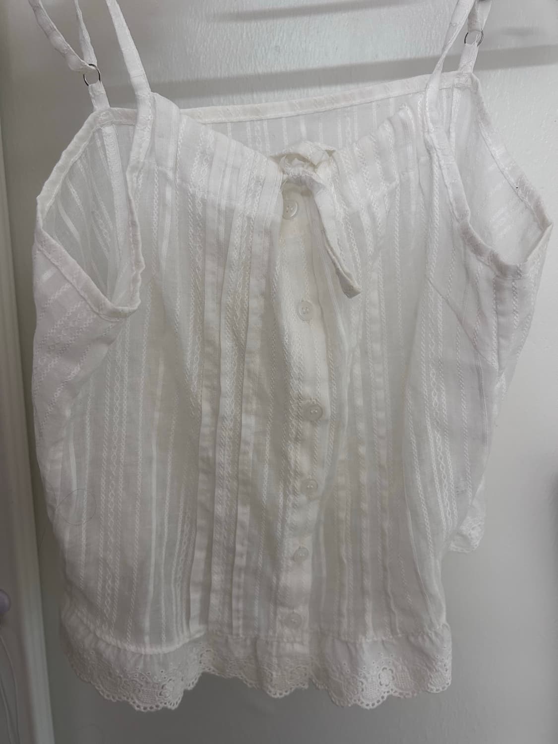 핀턱 레이스 리본 나시  상품이미지2