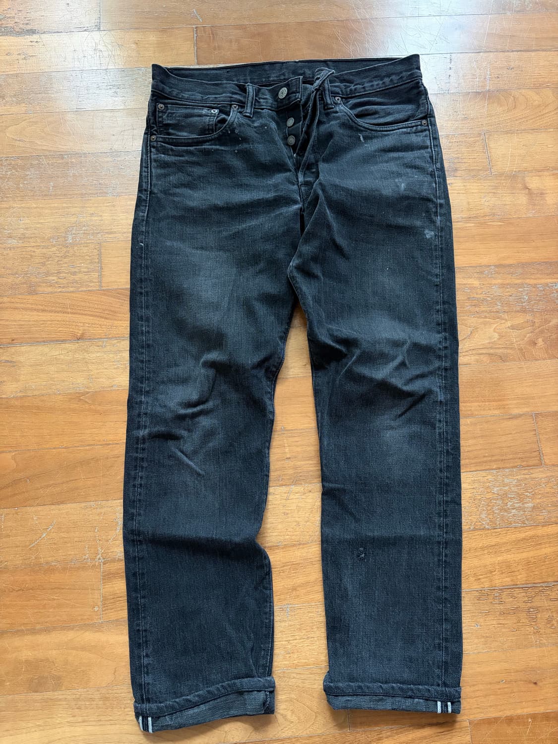 rrl 더블알엘 블랙워싱진 셀비지진 흑청진 상품이미지1