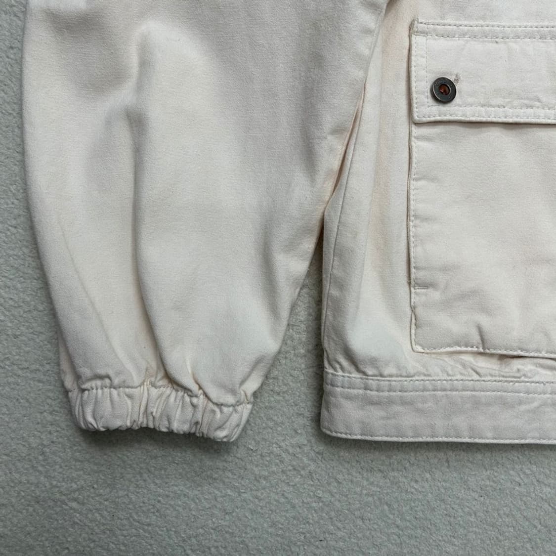 맥우드건 W 봄버 5752 스탠드카라 크롭 오버핏 크림 자켓 S 상품이미지2