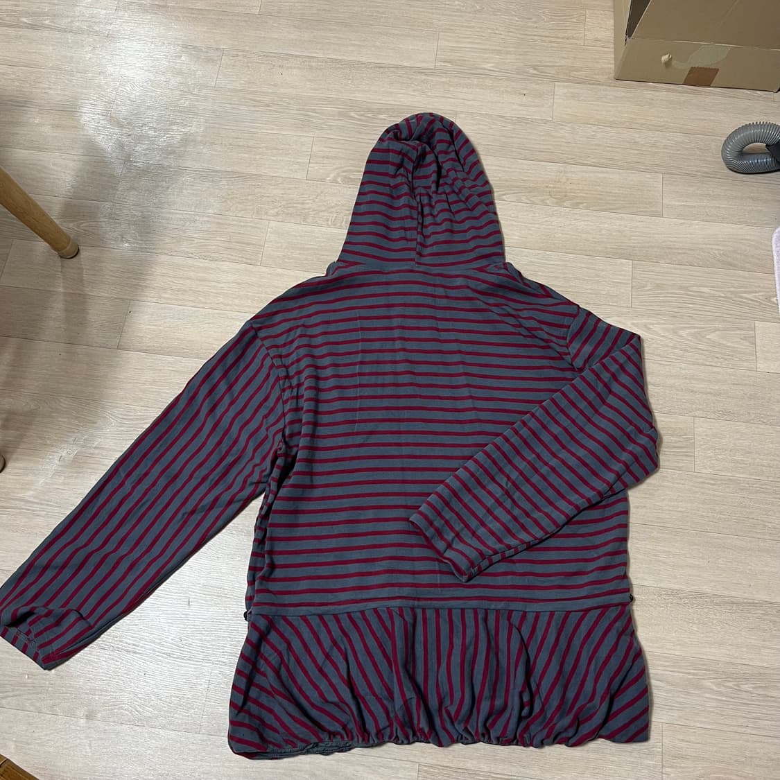 JIKOO 지쿠 후드 스트라이프 긴팔티 상품이미지3