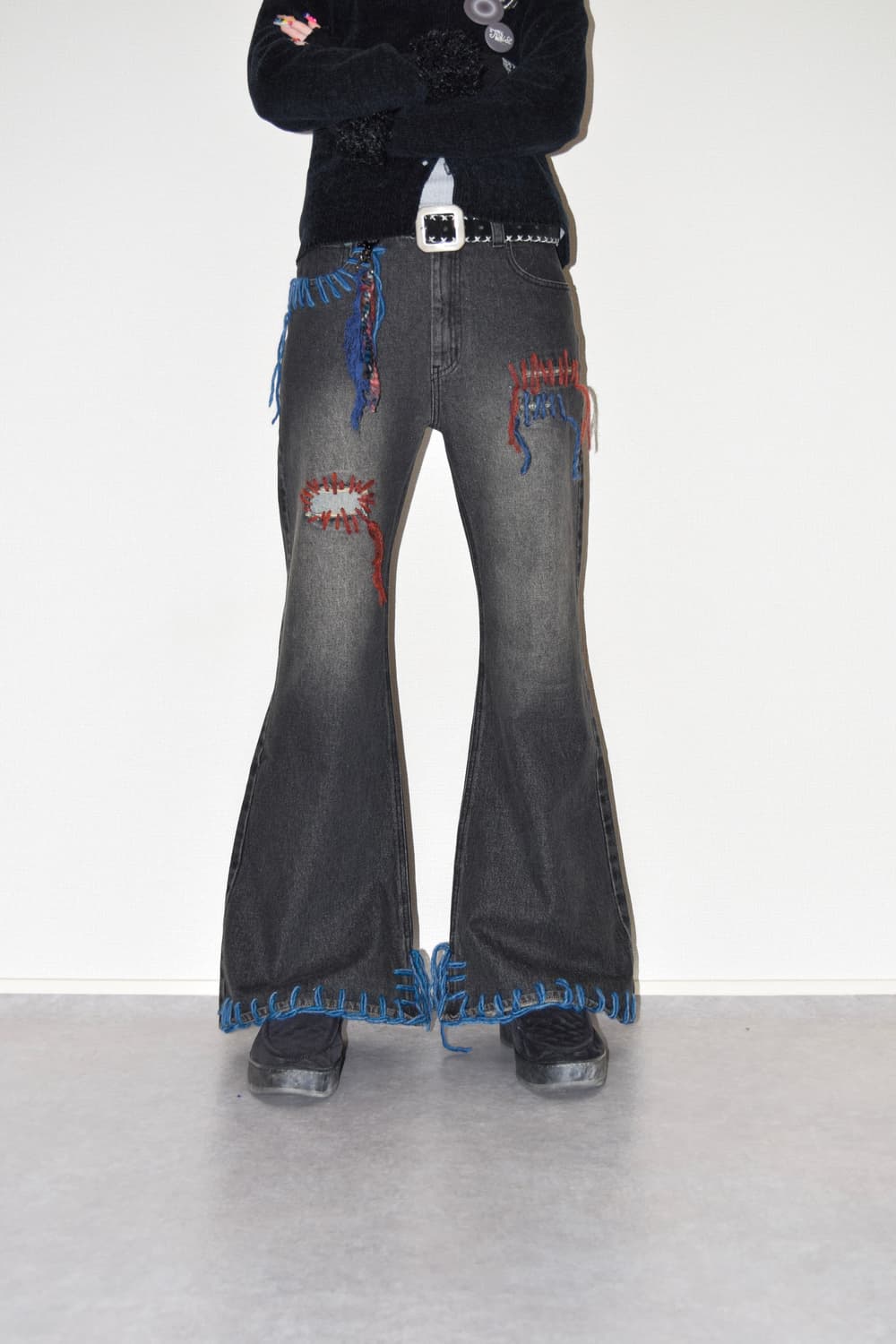 TΣist Hand Stitch Denim Flare Pants 상품이미지4