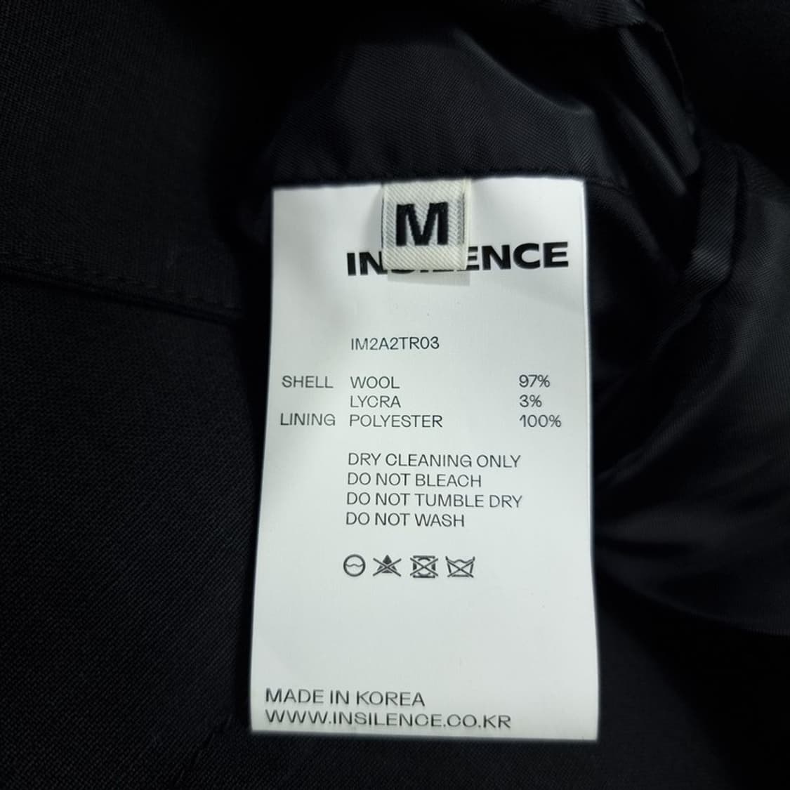 [인사일런스] 미니멀 오버핏 롱 트렌치 코트 블랙 M18606 상품이미지7