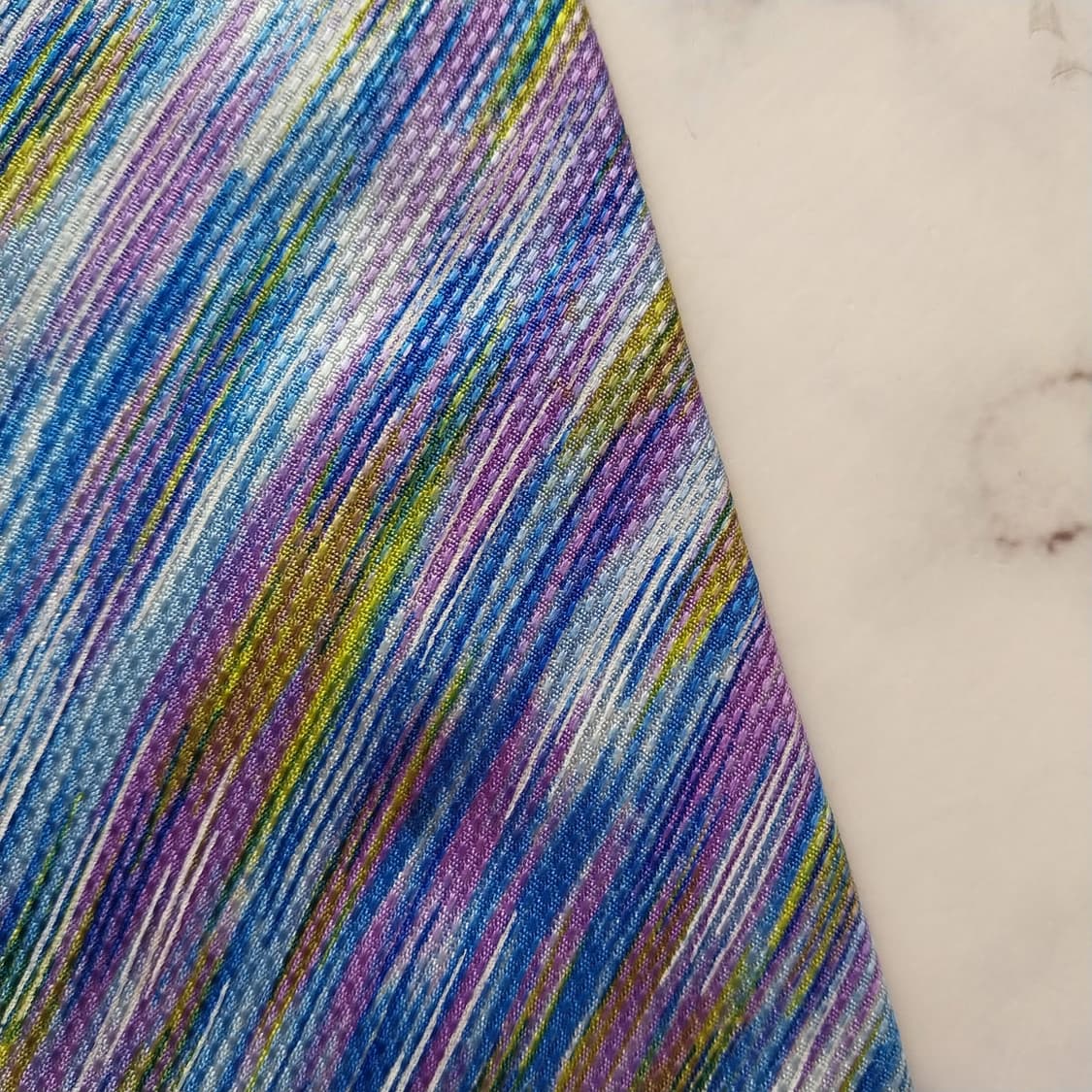 미쏘니 실크 멀티 스트라이프 자카드 넥타이 9.4cm A등급 K1600
 상품이미지9