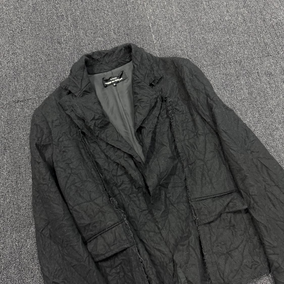 트리콧 꼼데가르송 레이어드 링클 자켓 상품이미지2