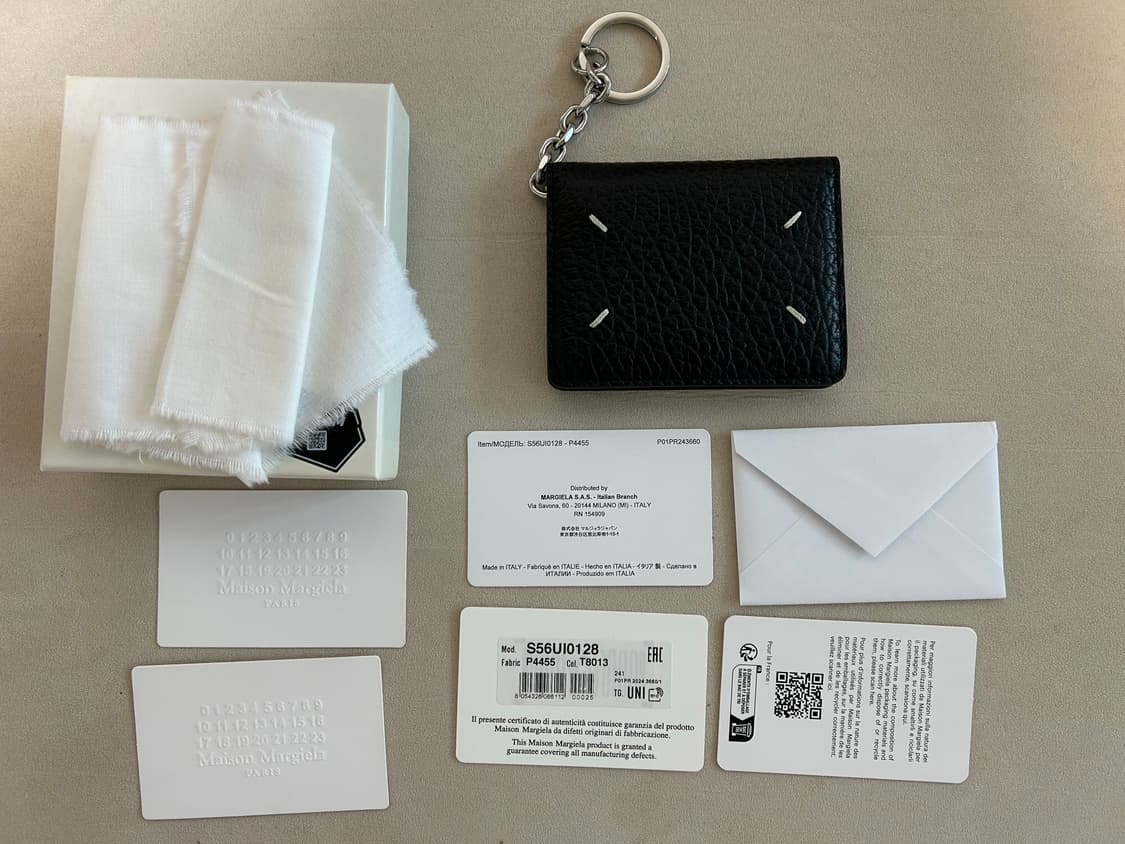 메종마르지엘라 키링 지갑 블랙 상품이미지1