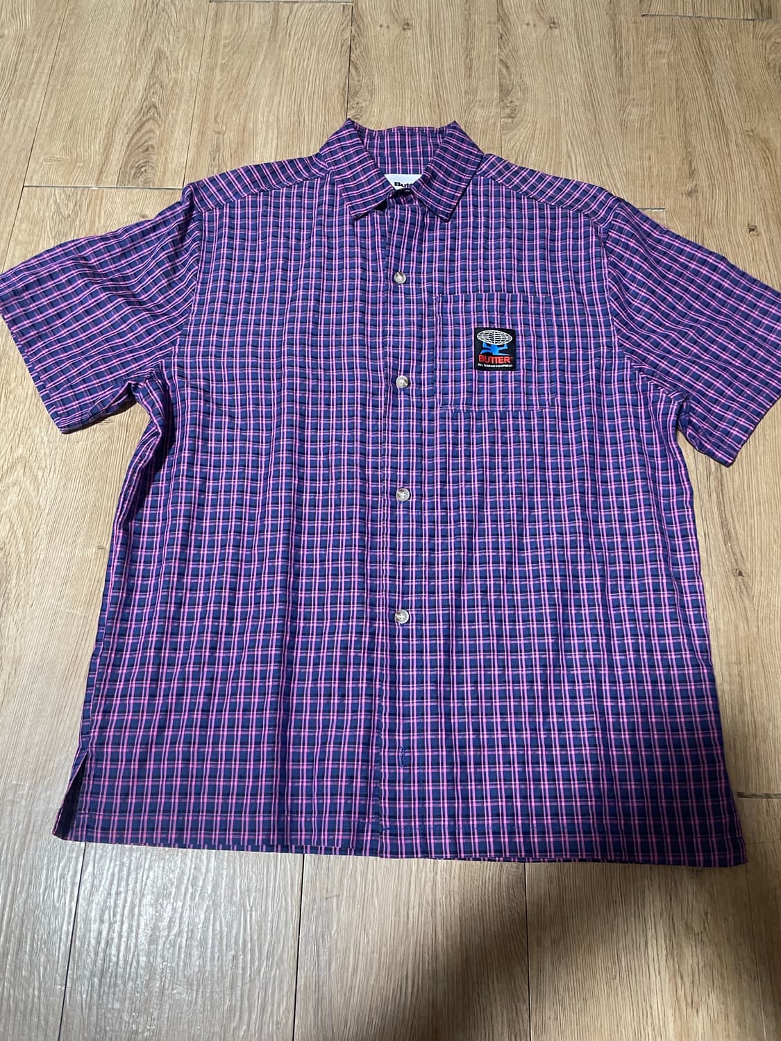 Butter goods 보라색 반팔 셔츠 상품이미지1