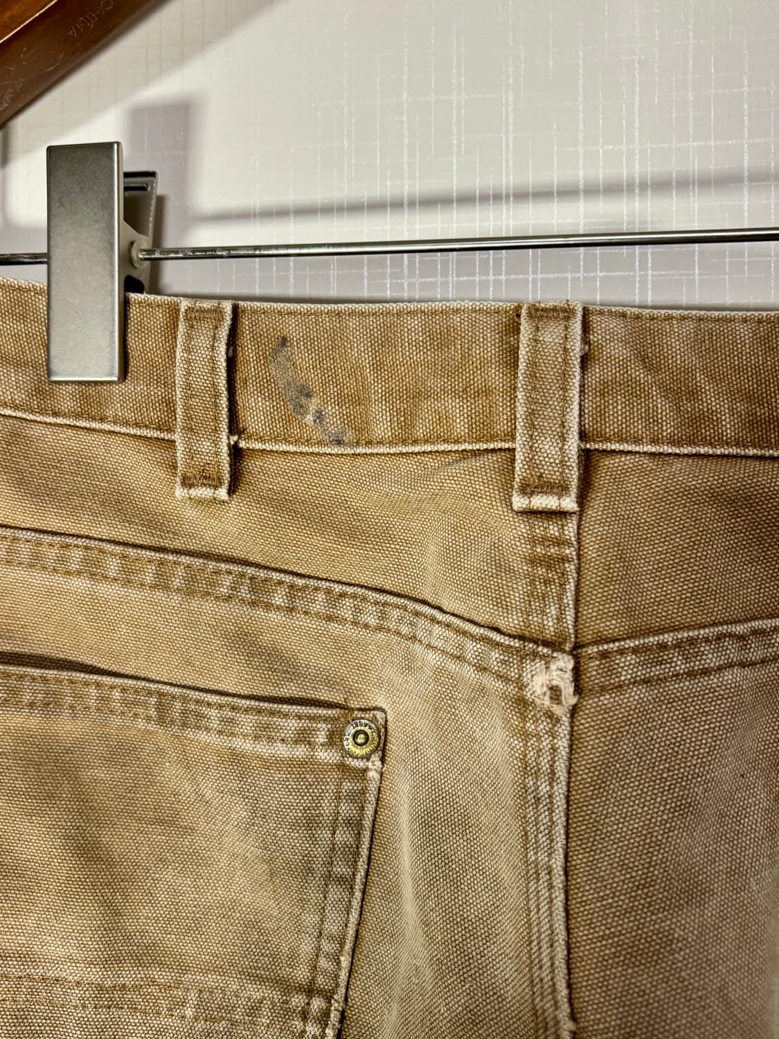 29)90s 칼하트 빈티지 더블니 워크팬츠 브라운 상품이미지5