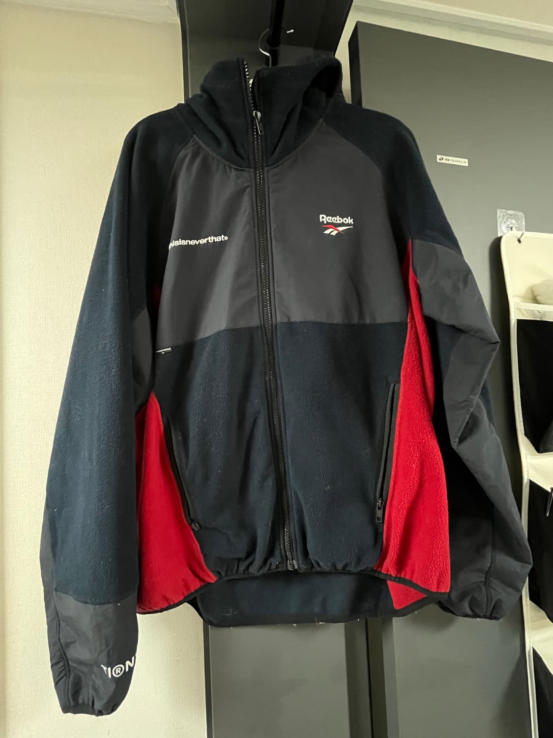 리복 플리스 후드 집업 바지 트레이닝 셋업 세트XL 105 상품이미지1