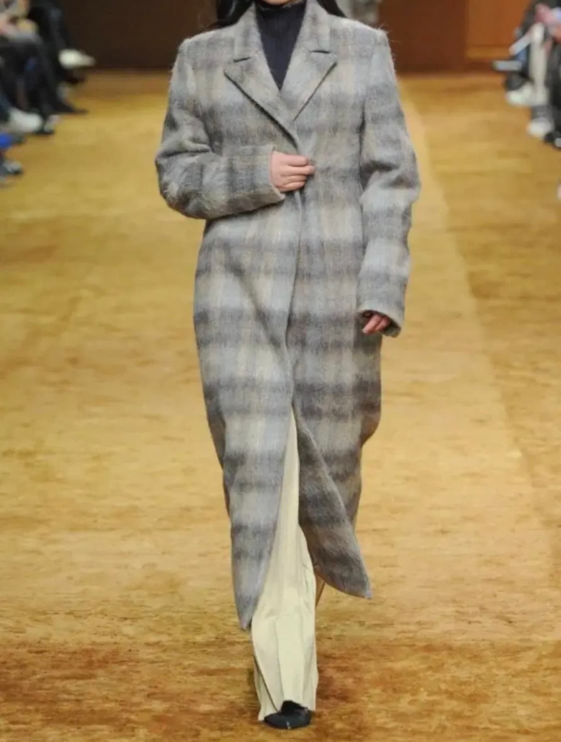 로우클래식 체크 코트 XS 상품이미지6