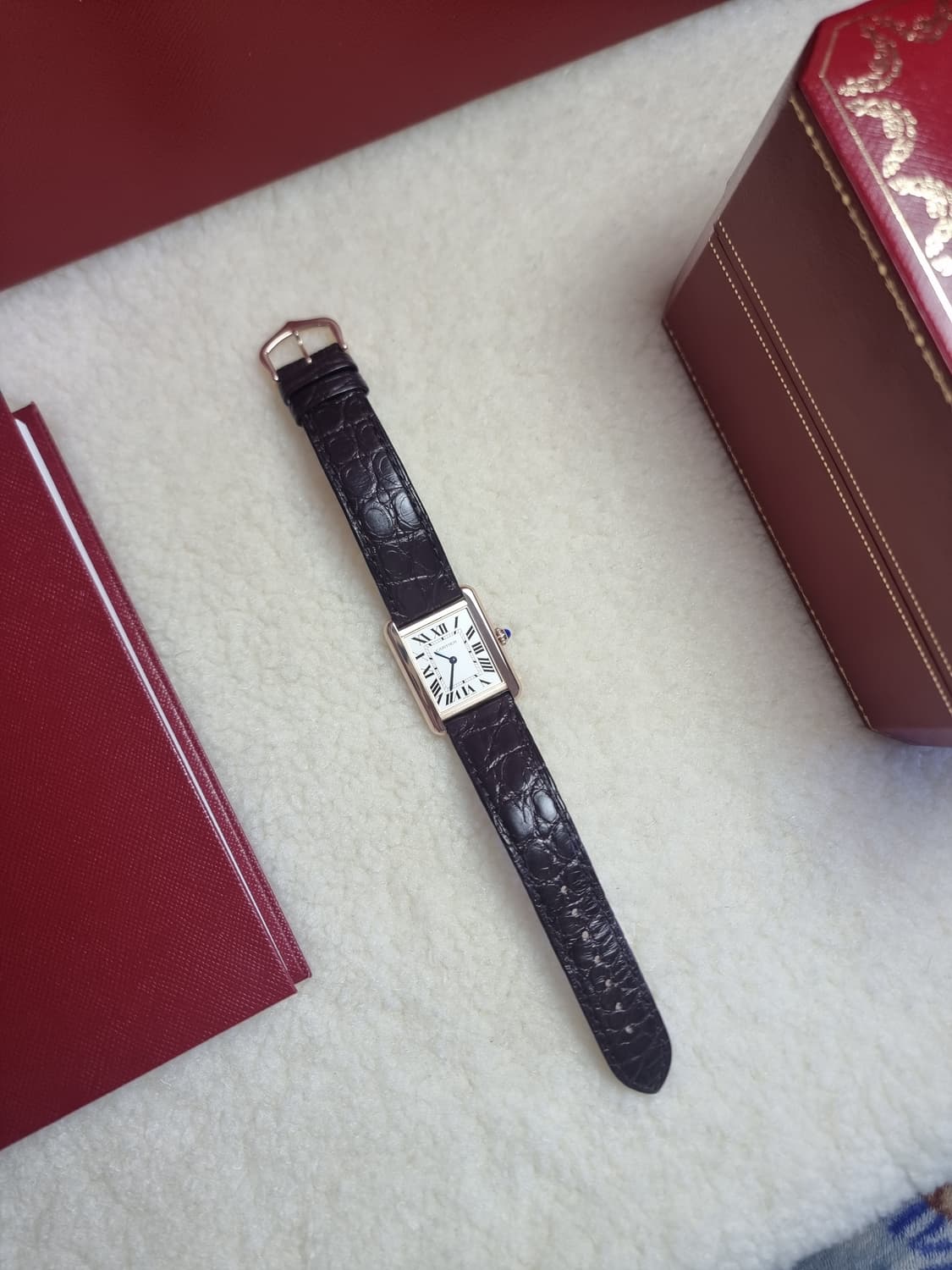 [신세계 강남점 보증서] 까르띠에 탱크솔로 18K 로즈골드 SM 남여공용 상품이미지5