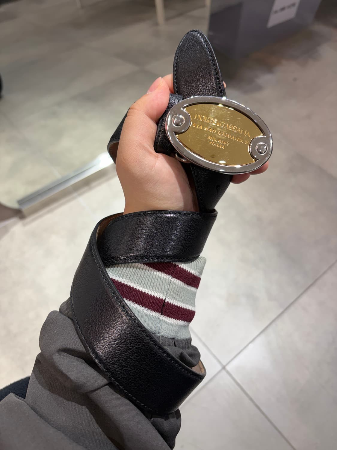 돌체앤가바나 풀박스 레더 벨트 상품이미지2